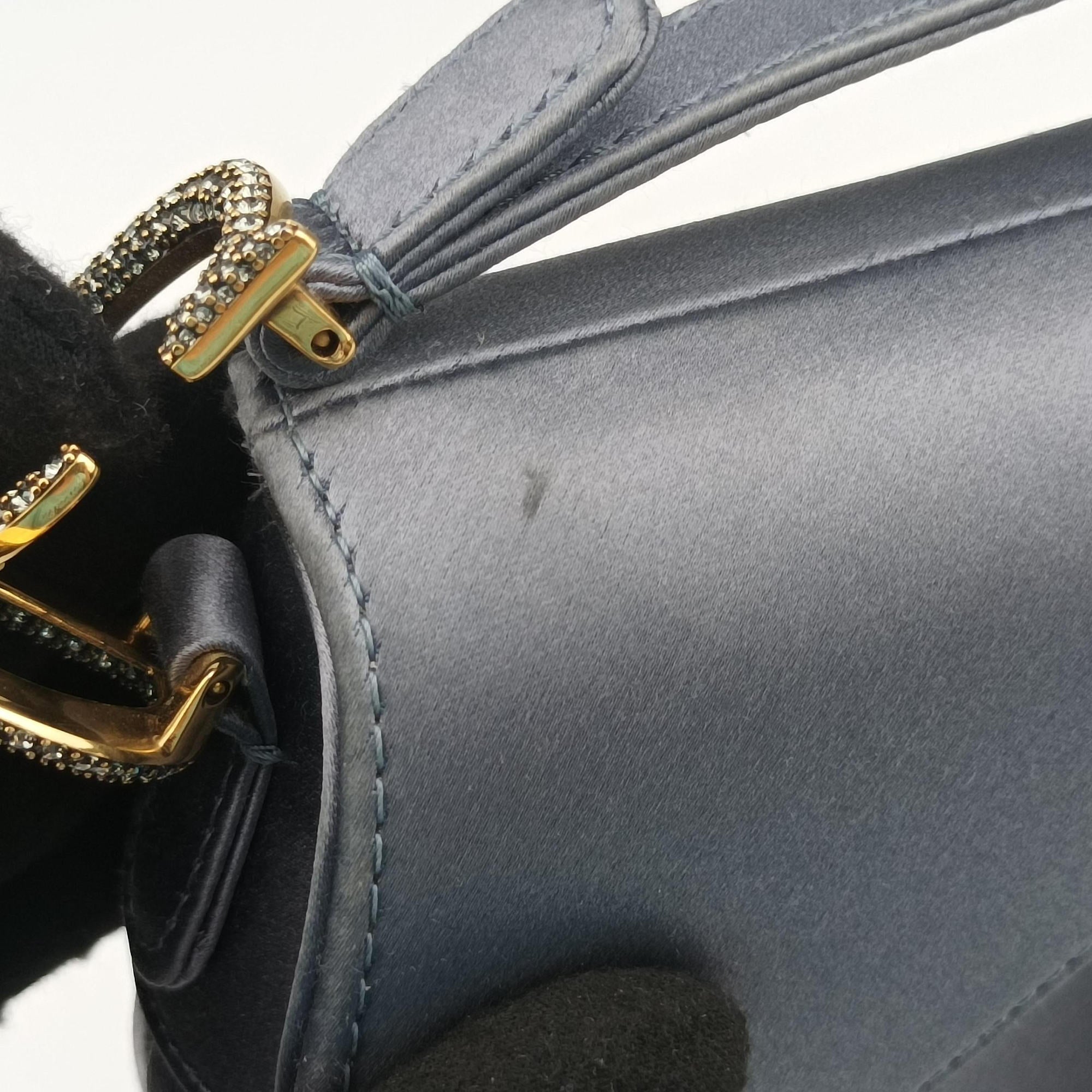 Pre-owned Christian Dior Saddle Purple silk  handbag | stylenewstar