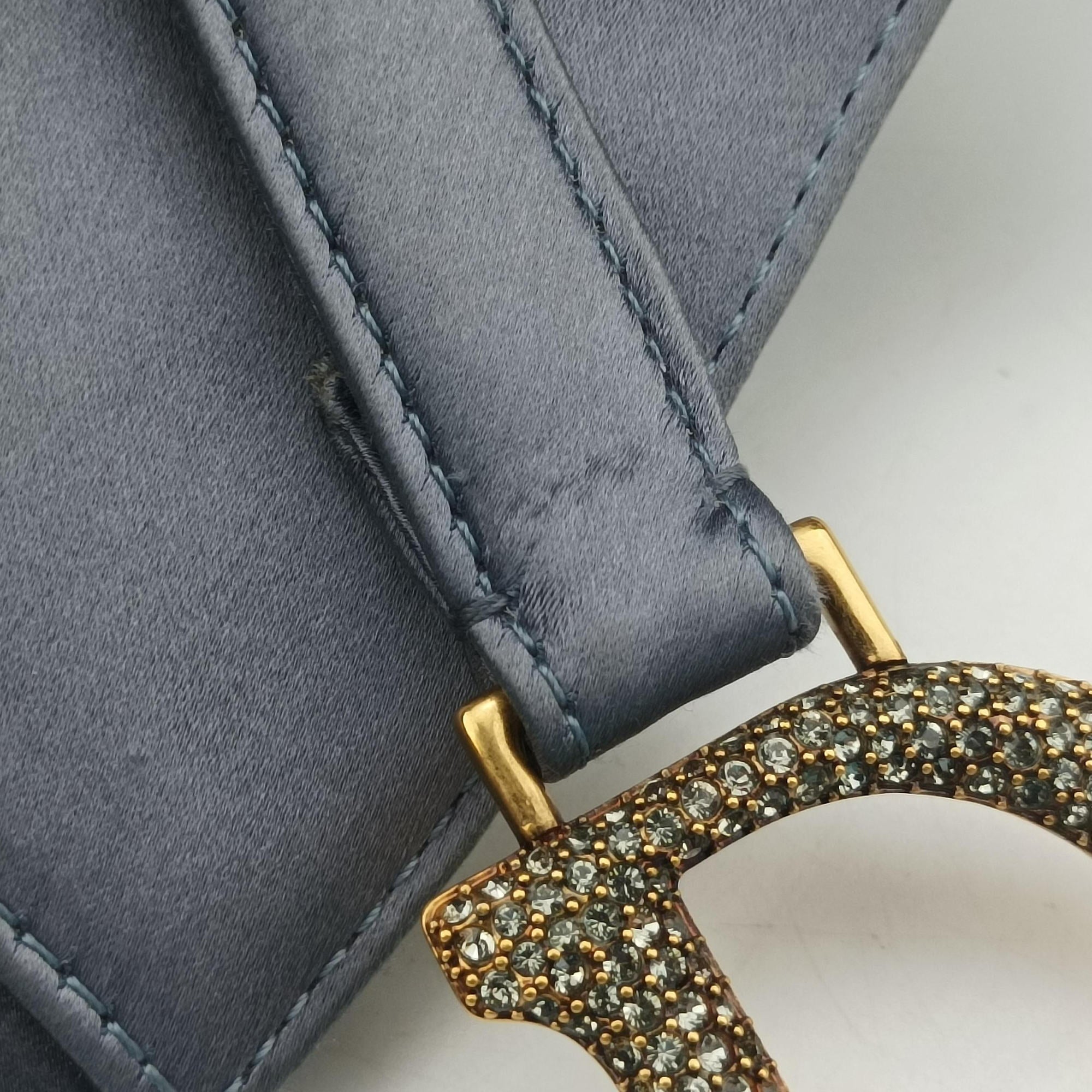 Pre-owned Christian Dior Saddle Purple silk  handbag | stylenewstar