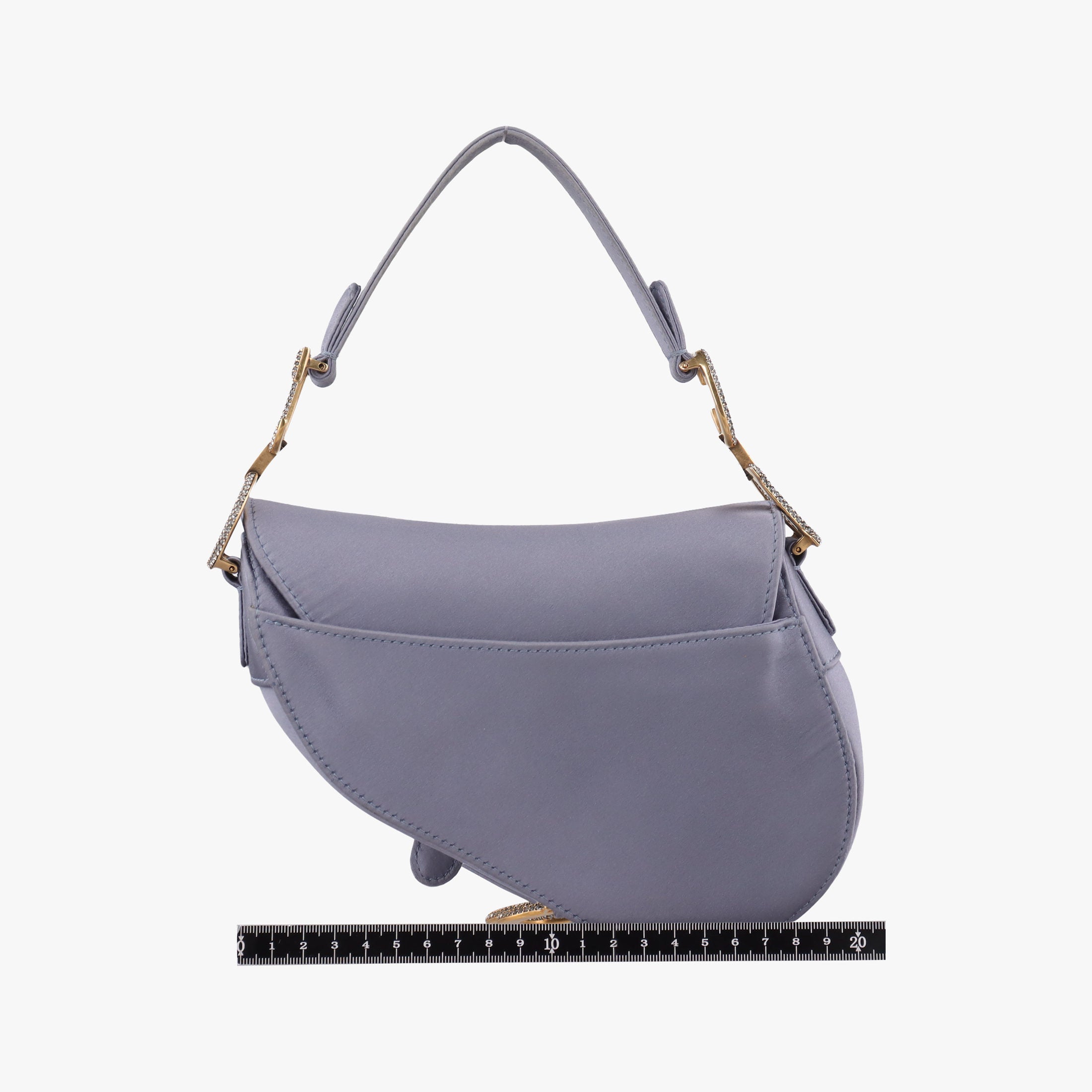 Pre-owned Christian Dior Saddle Purple silk  handbag | stylenewstar