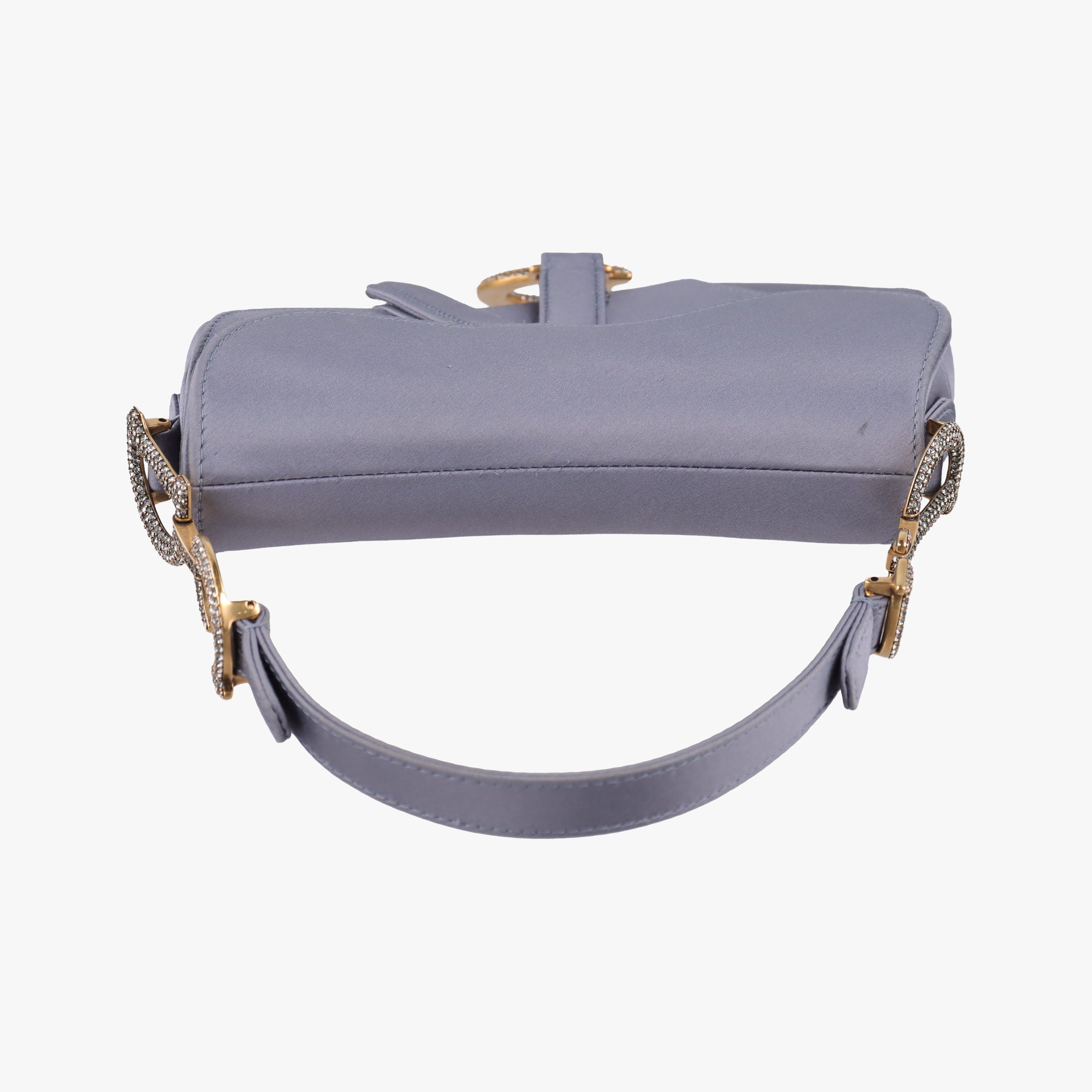 Pre-owned Christian Dior Saddle Purple silk  handbag | stylenewstar