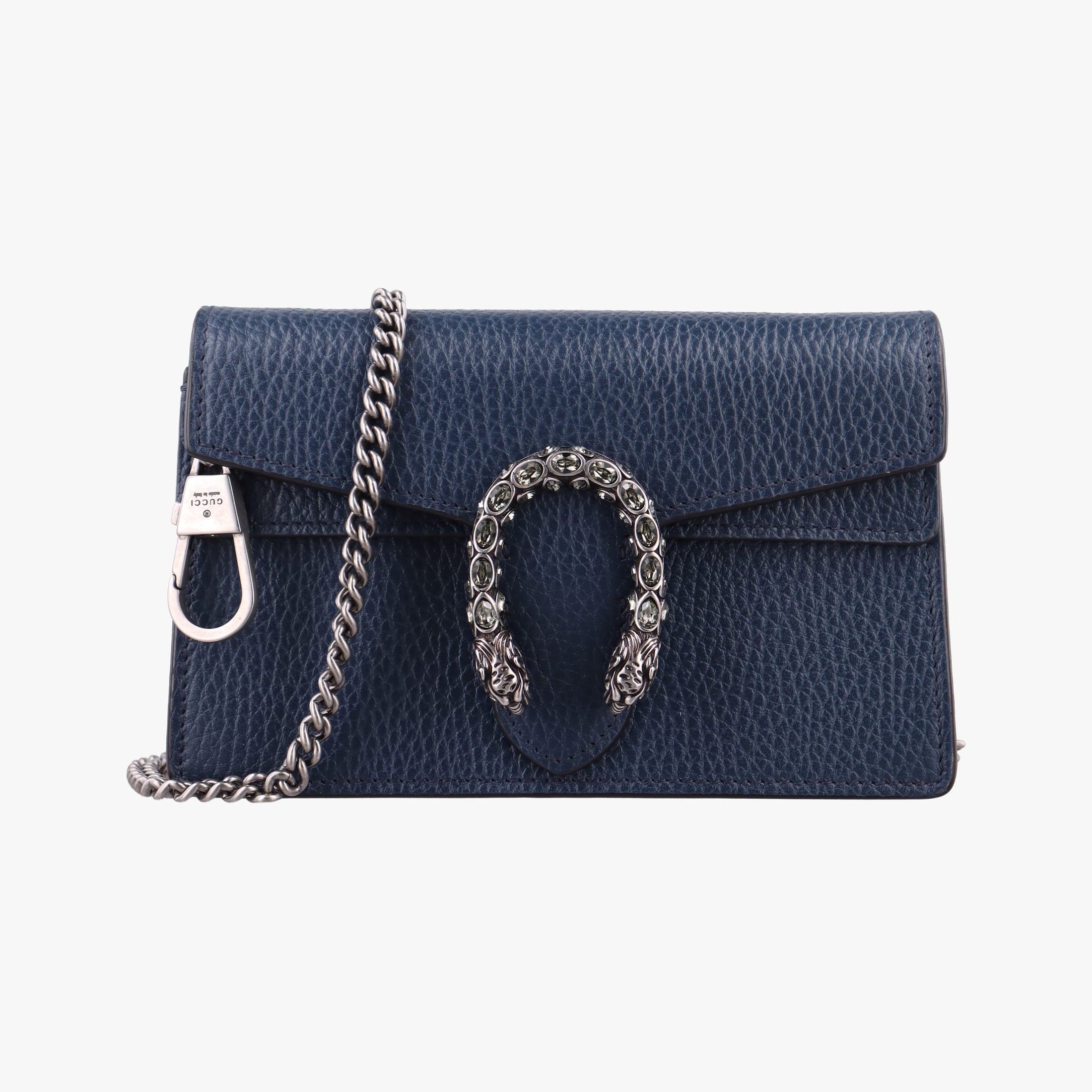 Pre-owned Gucci Dionysus Blue Leather 476432 shoulderbag | stylenewstar