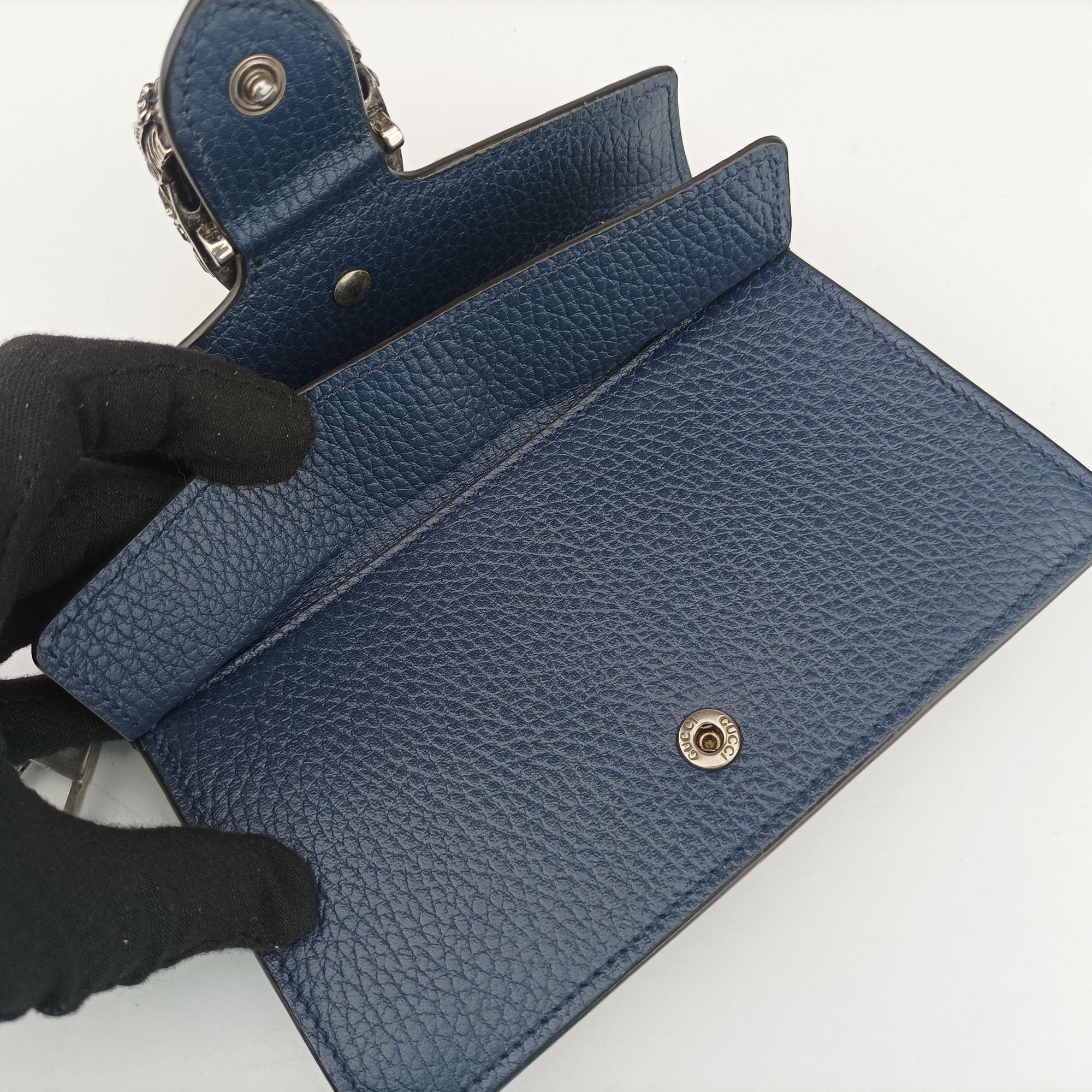 Pre-owned Gucci Dionysus Blue Leather 476432 shoulderbag | stylenewstar