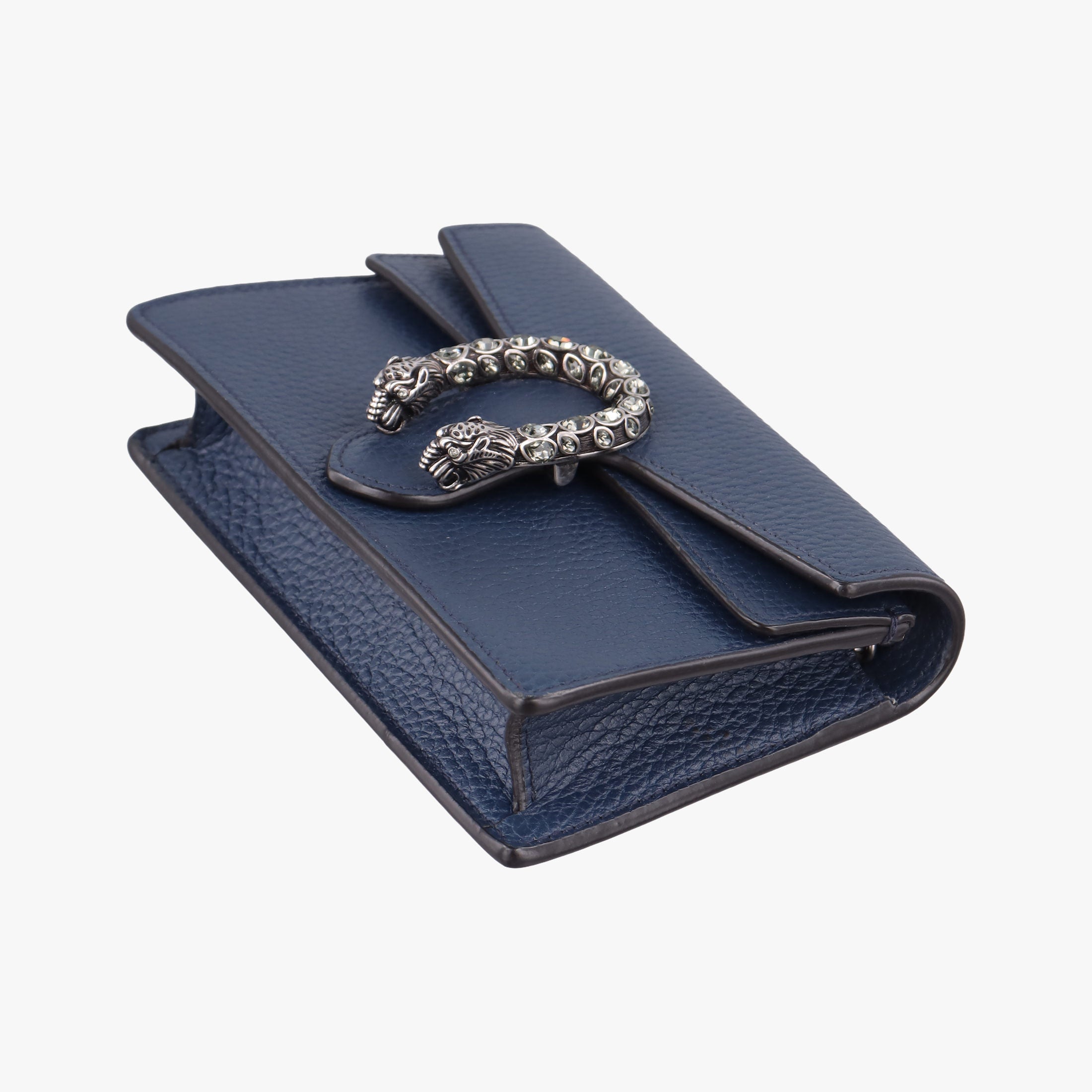 Pre-owned Gucci Dionysus Blue Leather 476432 shoulderbag | stylenewstar