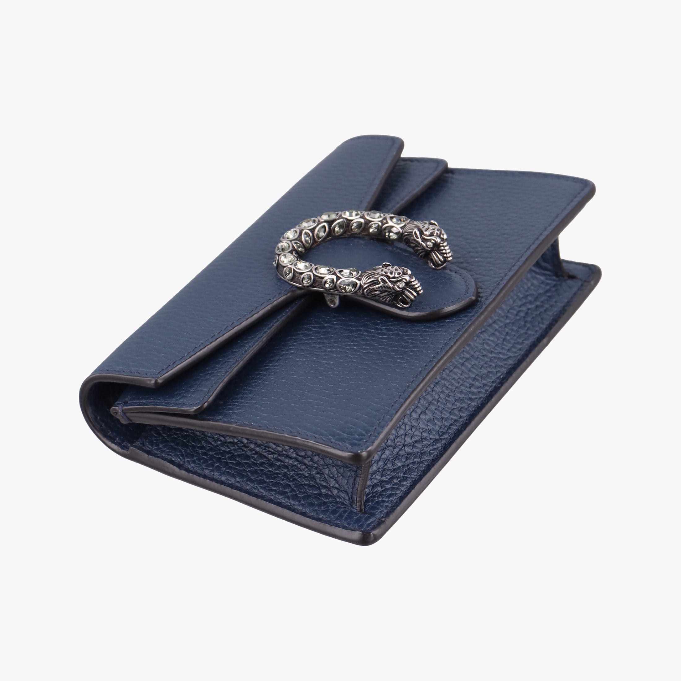 Pre-owned Gucci Dionysus Blue Leather 476432 shoulderbag | stylenewstar