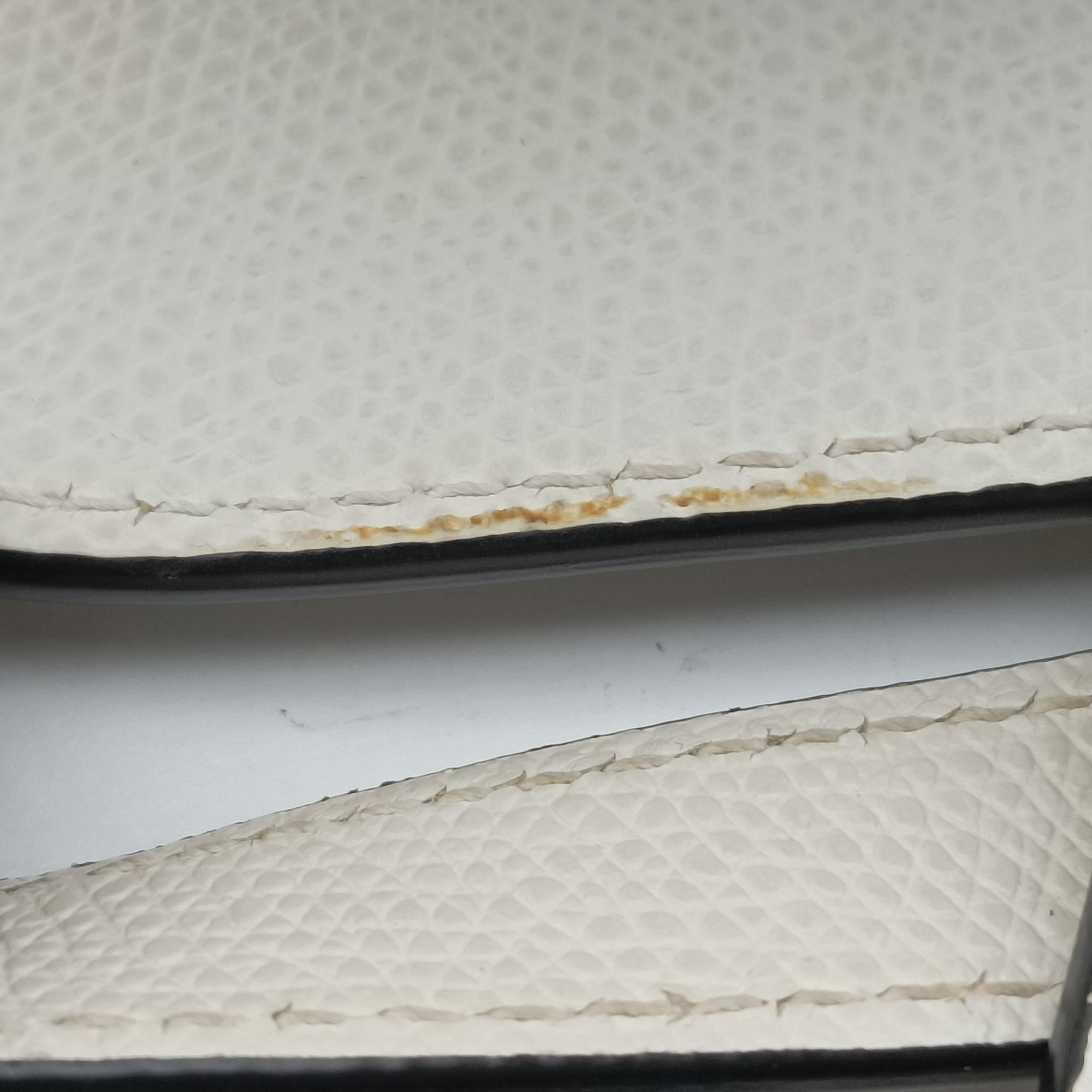 Pre-owned Christian Dior Saddle White Leather  handbag | stylenewstar