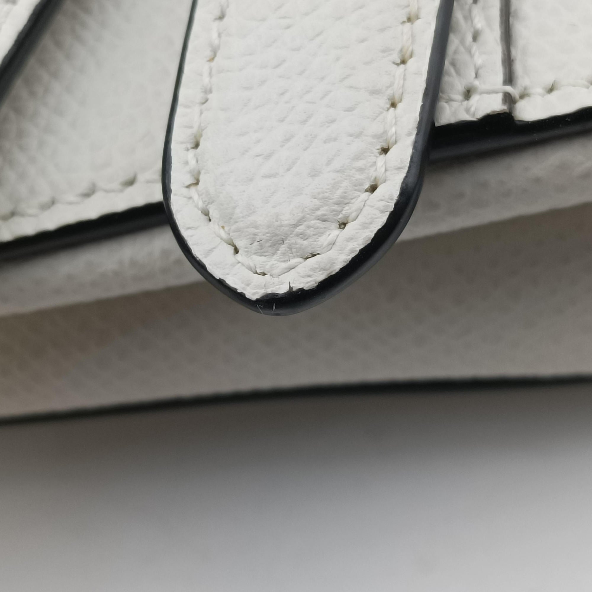Pre-owned Christian Dior Saddle White Leather  handbag | stylenewstar