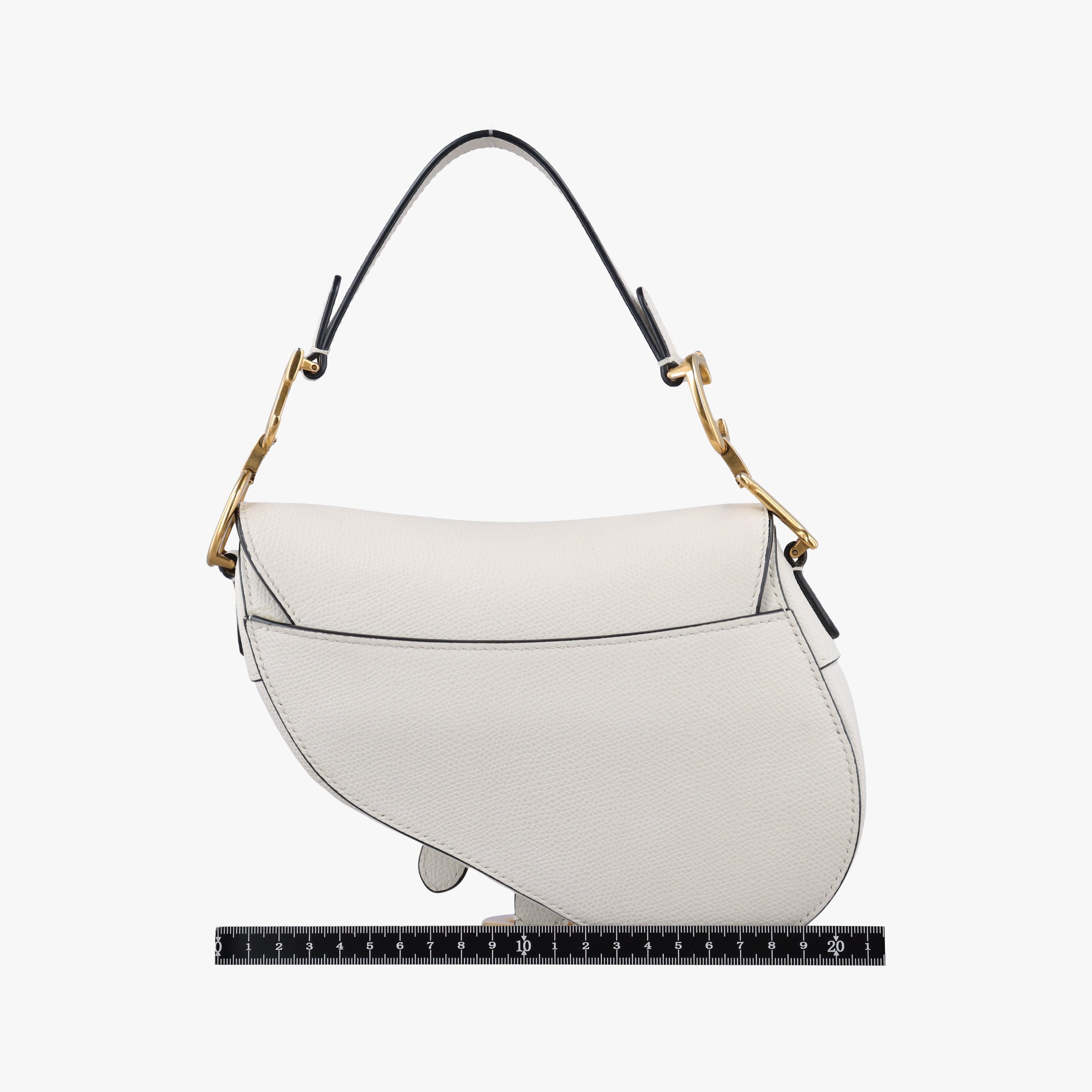 Pre-owned Christian Dior Saddle White Leather  handbag | stylenewstar