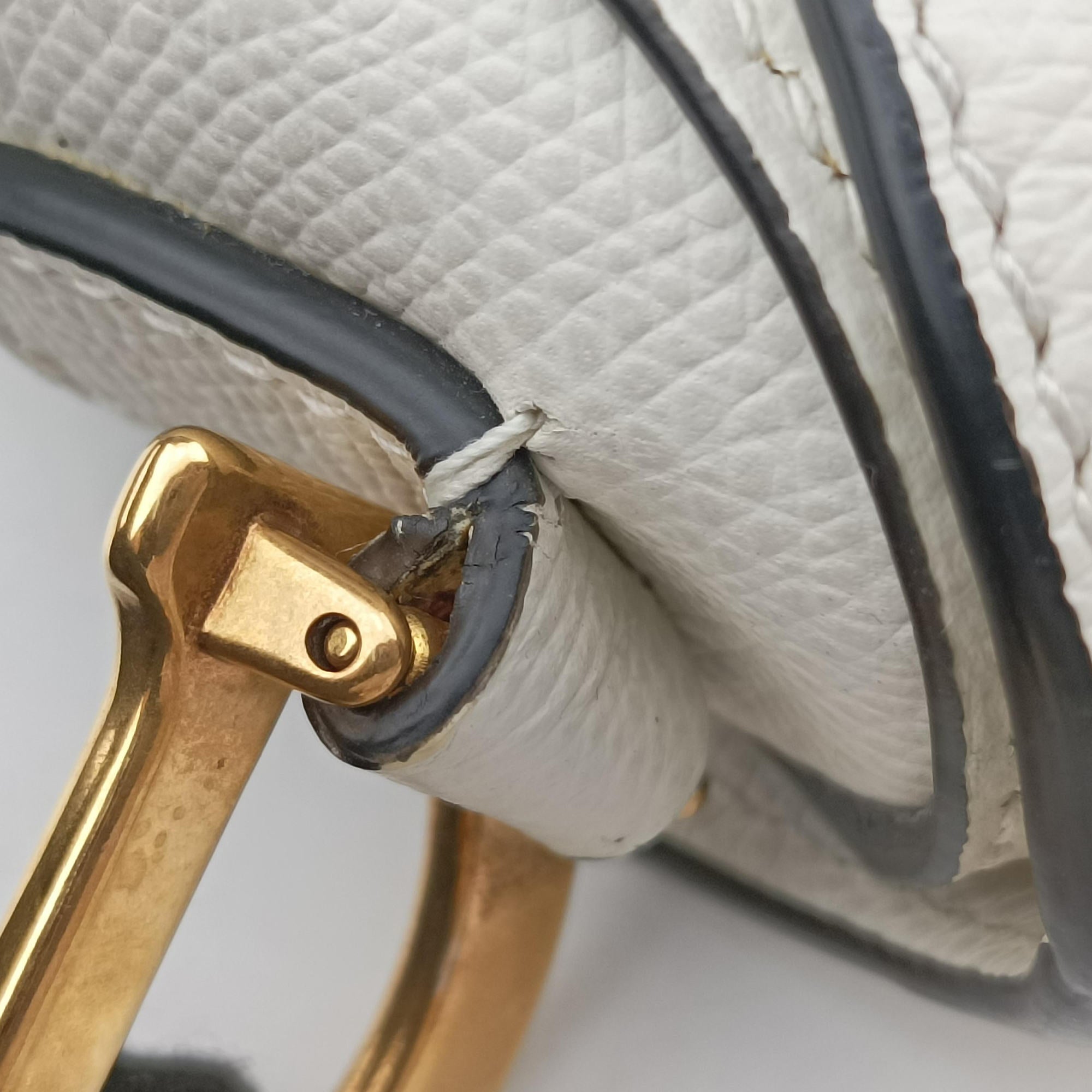 Pre-owned Christian Dior Saddle White Leather  handbag | stylenewstar