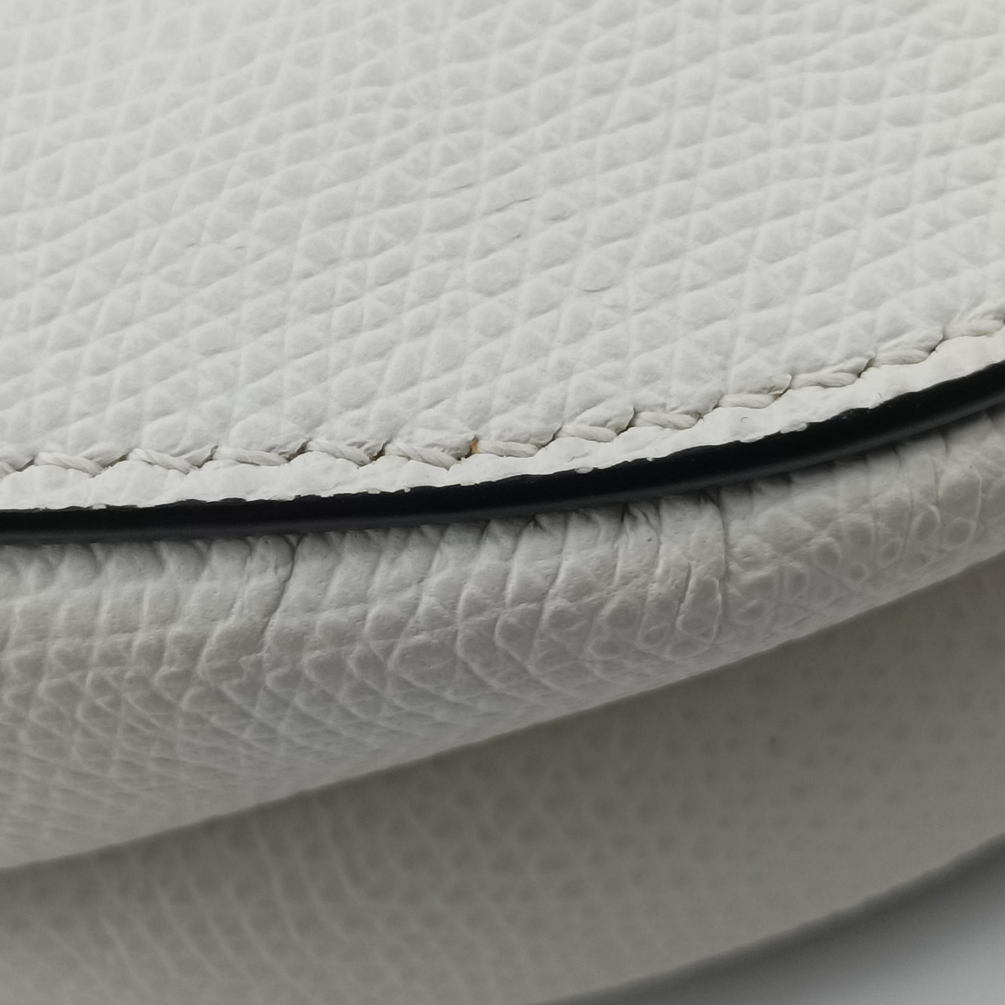 Pre-owned Christian Dior Saddle White Leather  handbag | stylenewstar