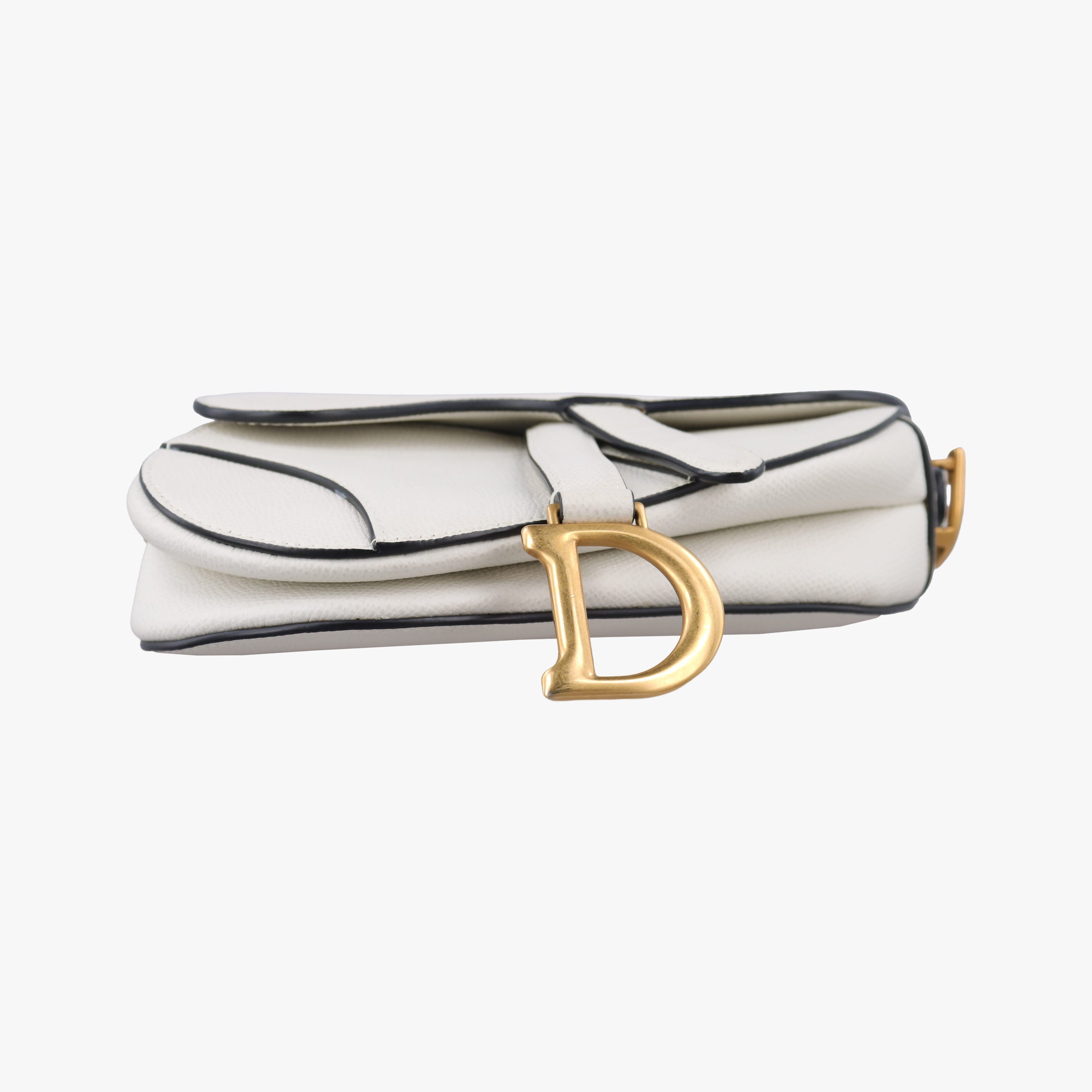 Pre-owned Christian Dior Saddle White Leather  handbag | stylenewstar