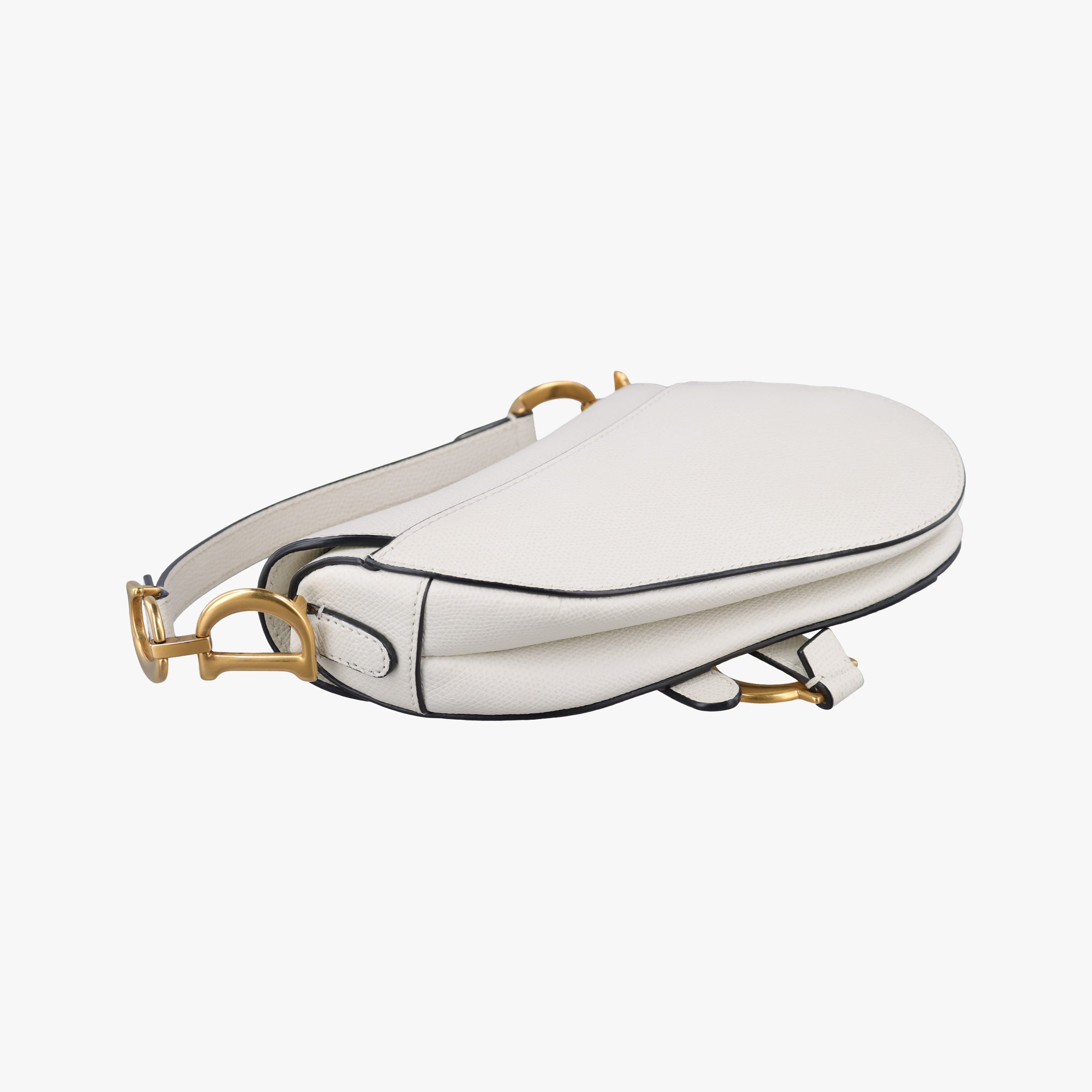 Pre-owned Christian Dior Saddle White Leather  handbag | stylenewstar