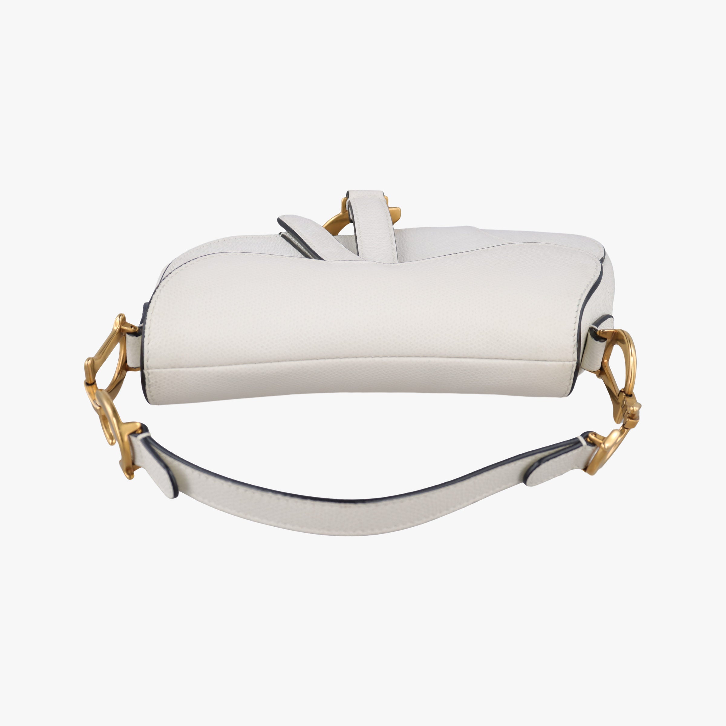 Pre-owned Christian Dior Saddle White Leather  handbag | stylenewstar