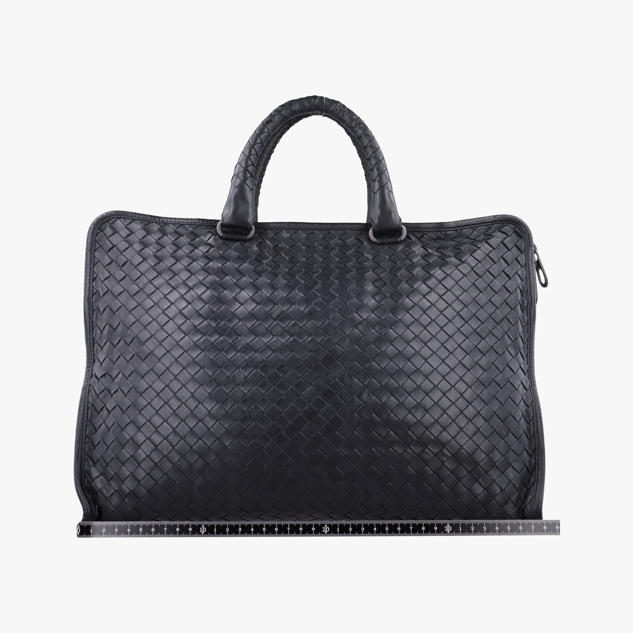 Pre-owned Bottega Veneta Intrecciato Black lambskin  handbag | stylenewstar