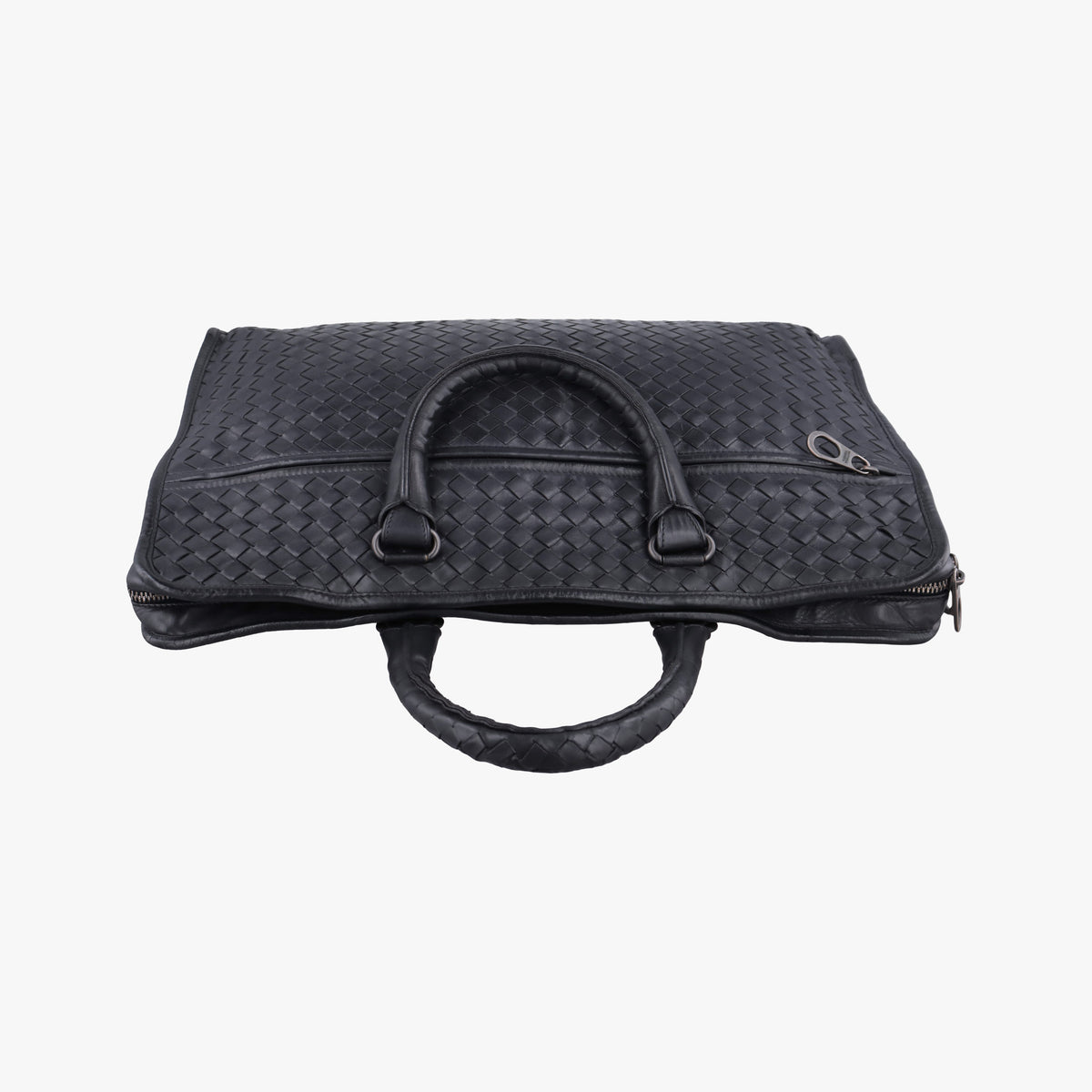 Pre-owned Bottega Veneta Intrecciato Black lambskin  handbag | stylenewstar
