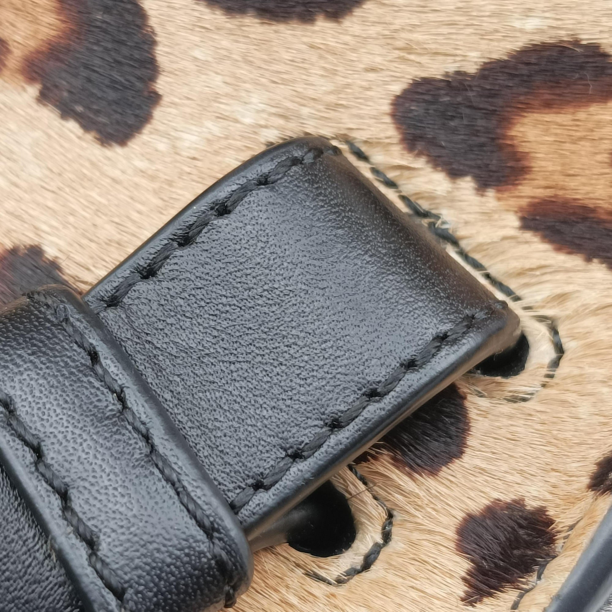 Pre-owned Loewe Hammock Brown x Multicolour ponyhair  shoulderbag | stylenewstar