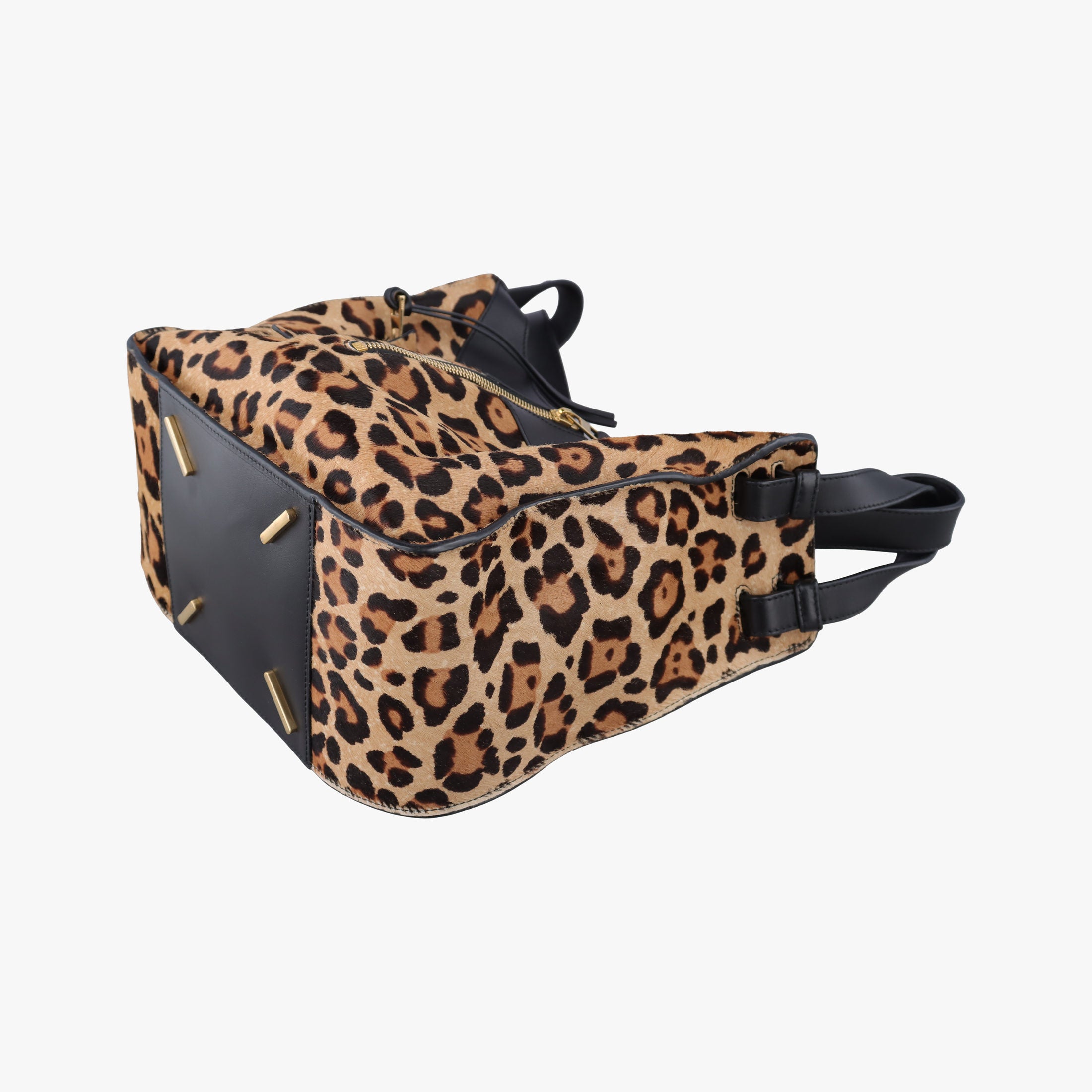 Pre-owned Loewe Hammock Brown x Multicolour ponyhair  shoulderbag | stylenewstar