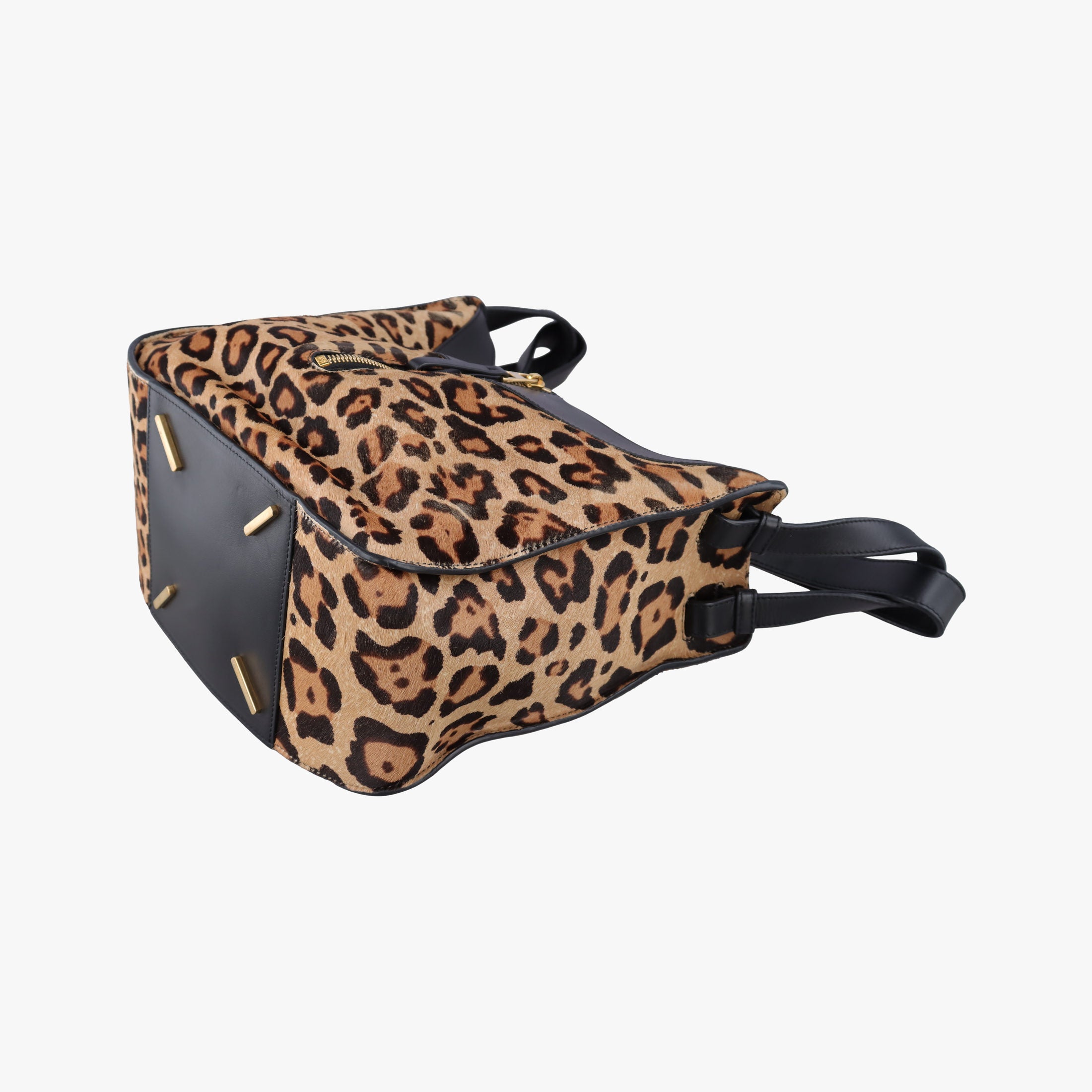 Pre-owned Loewe Hammock Brown x Multicolour ponyhair  shoulderbag | stylenewstar