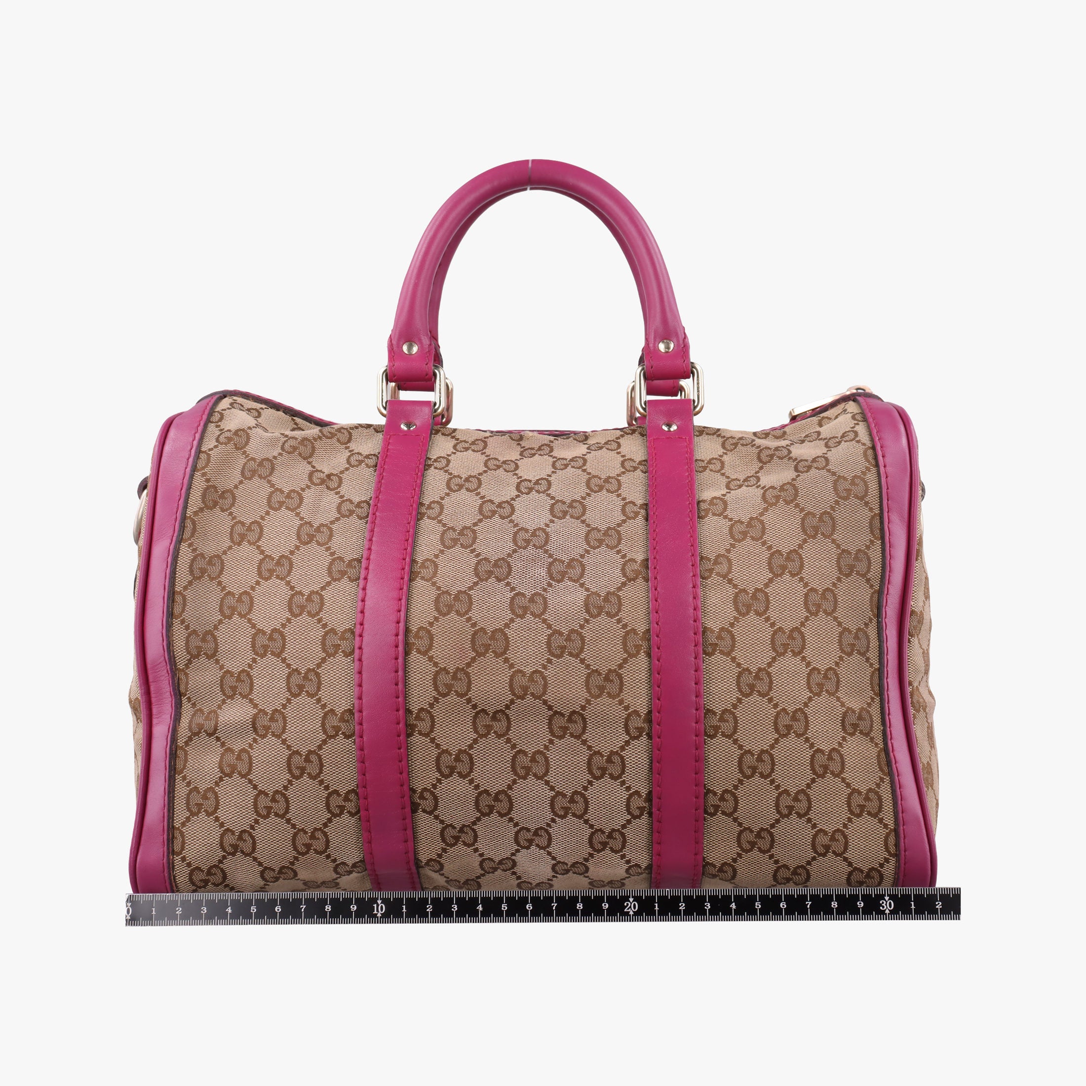 Pre-owned Gucci Sherry Line beige×rose Canvas×Leather 247205 shoulderbag | stylenewstar