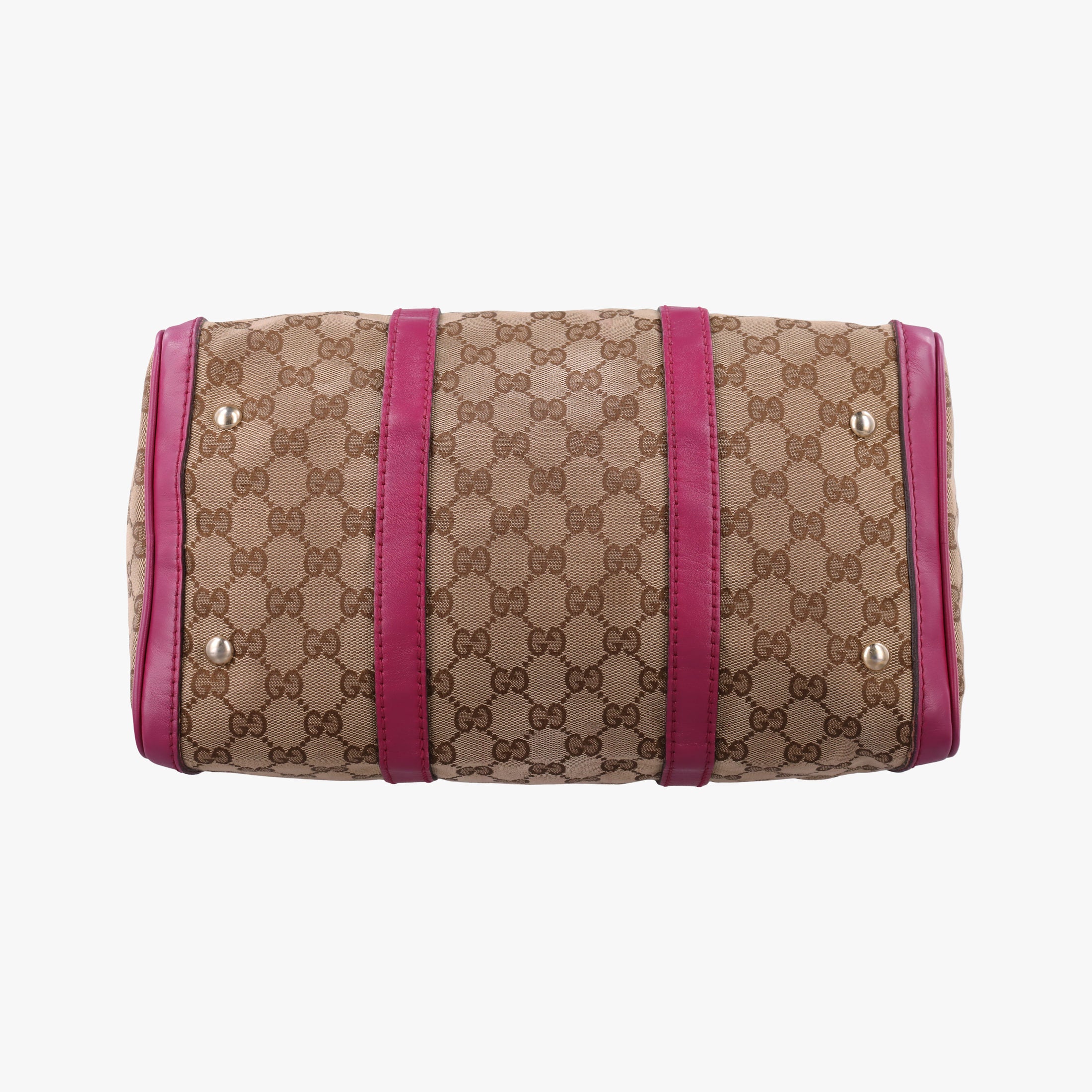 Pre-owned Gucci Sherry Line beige×rose Canvas×Leather 247205 shoulderbag | stylenewstar