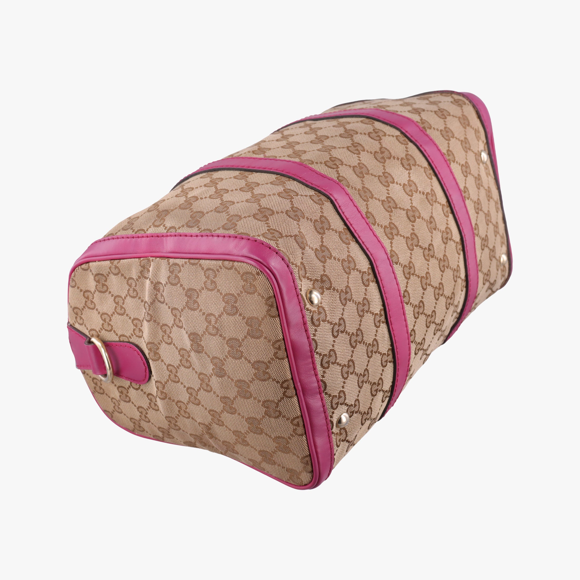 Pre-owned Gucci Sherry Line beige×rose Canvas×Leather 247205 shoulderbag | stylenewstar
