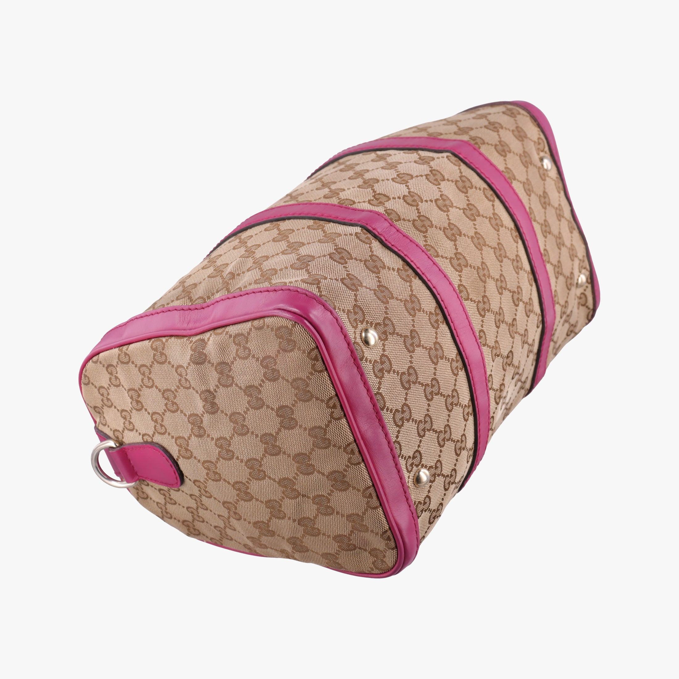 Pre-owned Gucci Sherry Line beige×rose Canvas×Leather 247205 shoulderbag | stylenewstar