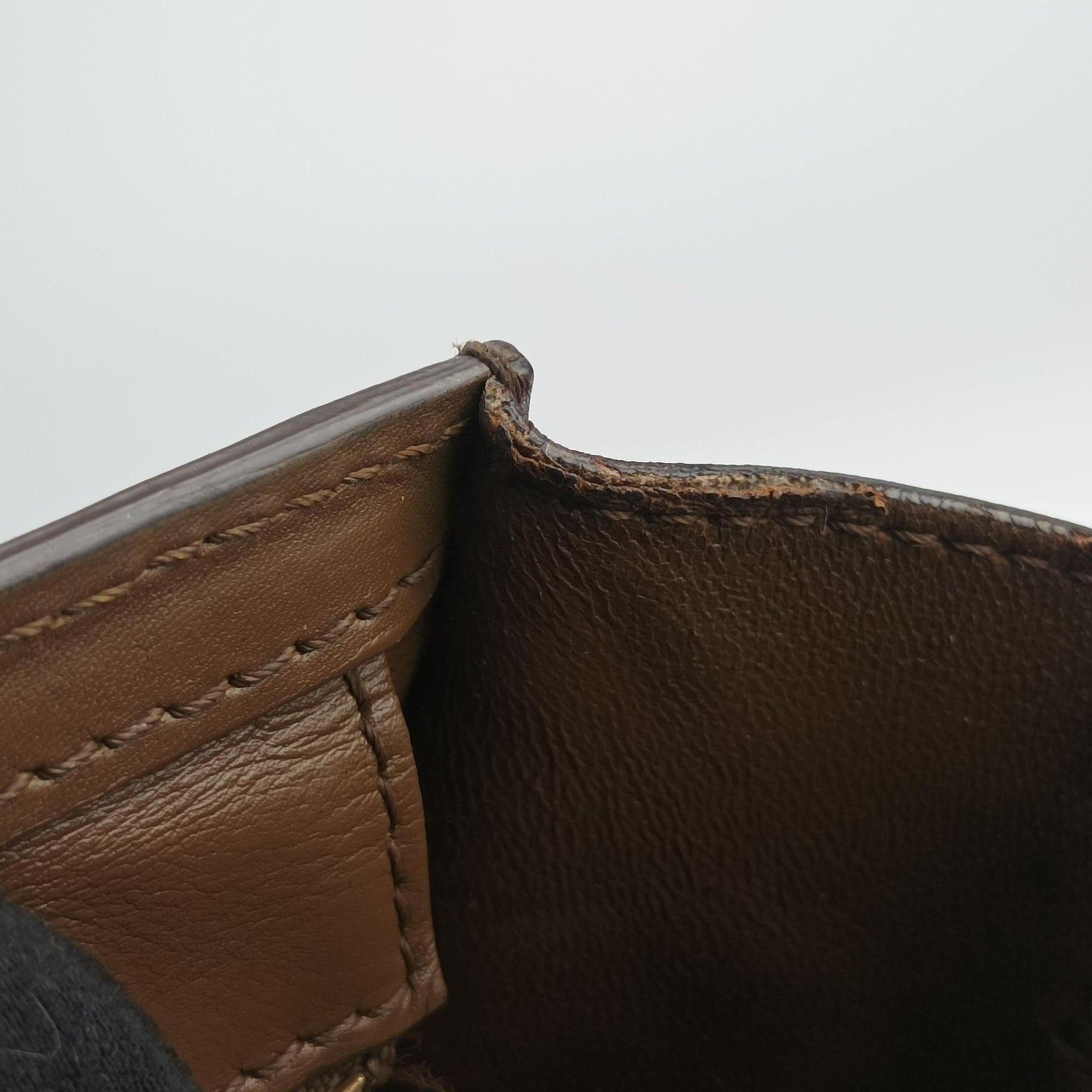 Secondhand Celine luggage nano shopper Black× burgundy ×Brown Leather  shoulderbag | stylenewstar