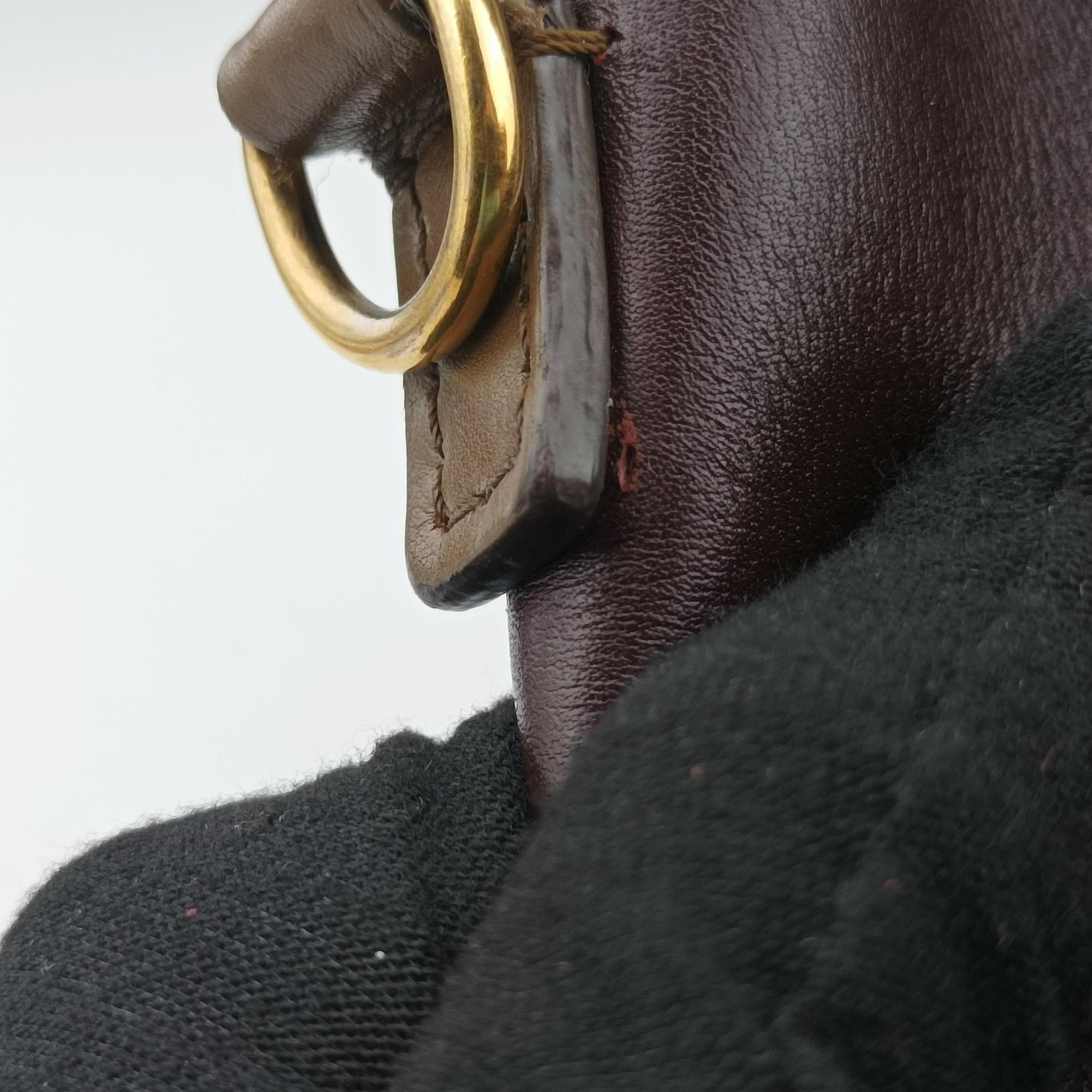 Secondhand Celine luggage nano shopper Black× burgundy ×Brown Leather  shoulderbag | stylenewstar
