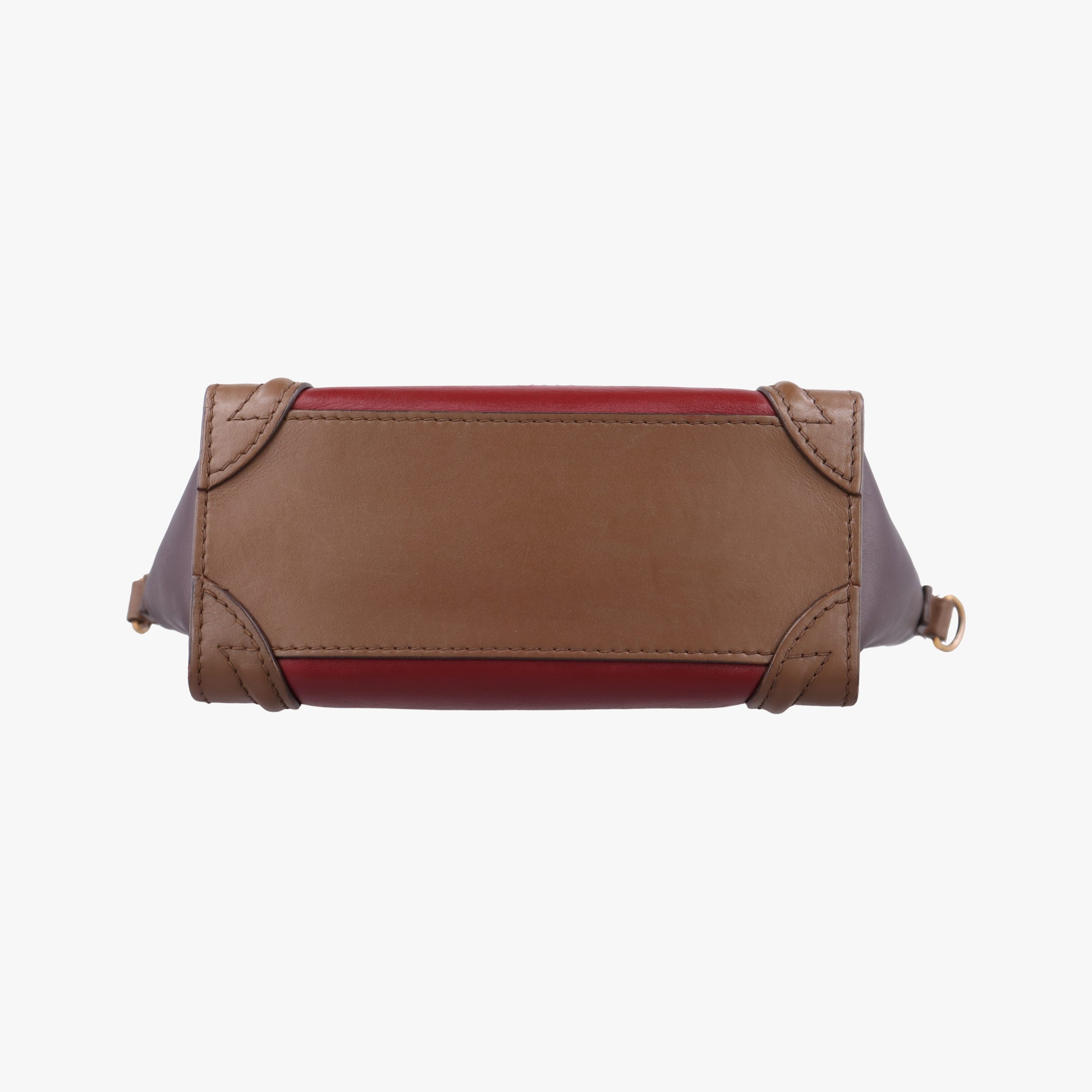 Secondhand Celine luggage nano shopper Black× burgundy ×Brown Leather  shoulderbag | stylenewstar