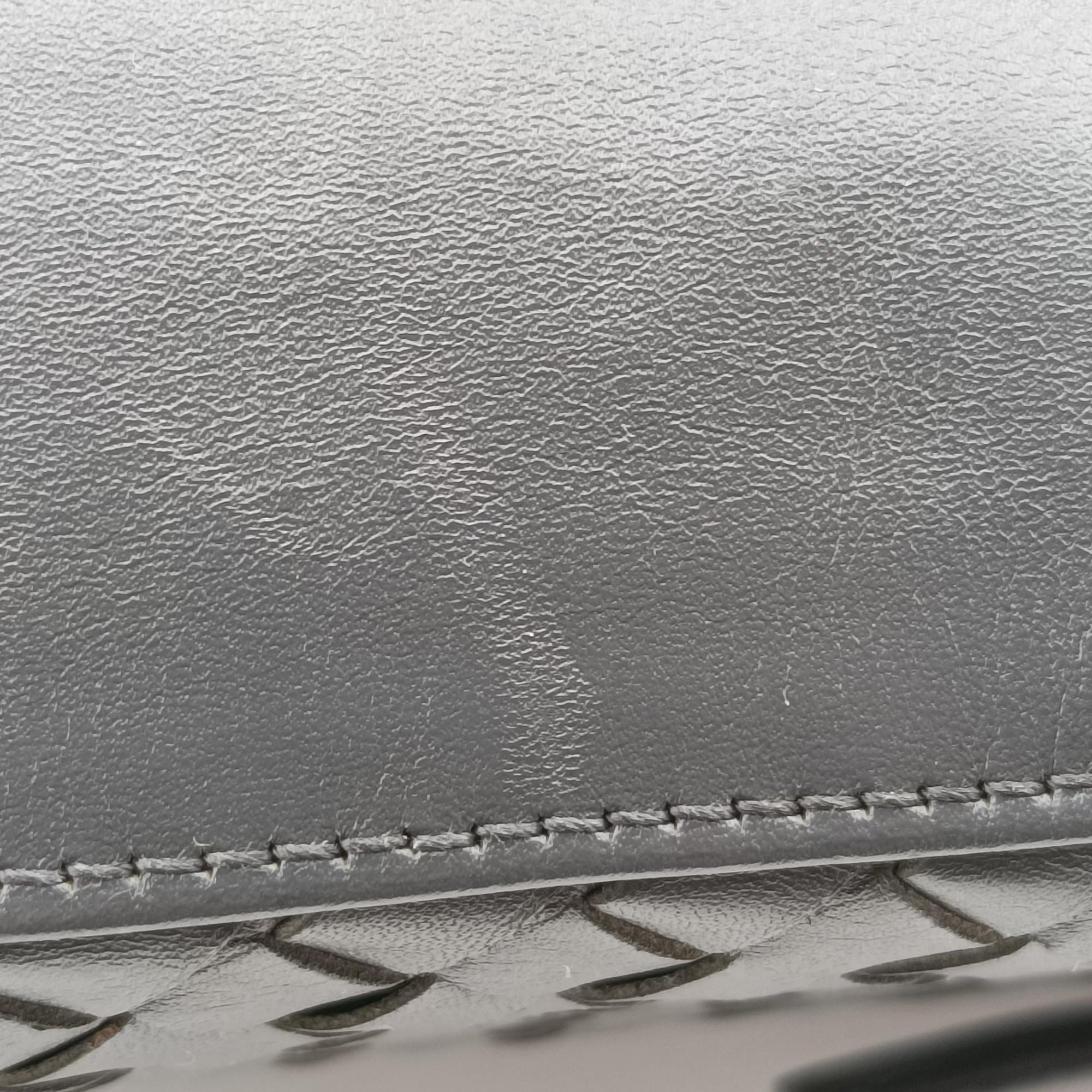 Pre-owned Bottega Veneta Intrecciato Shopper Acatl Grey lambskin  handbag | stylenewstar