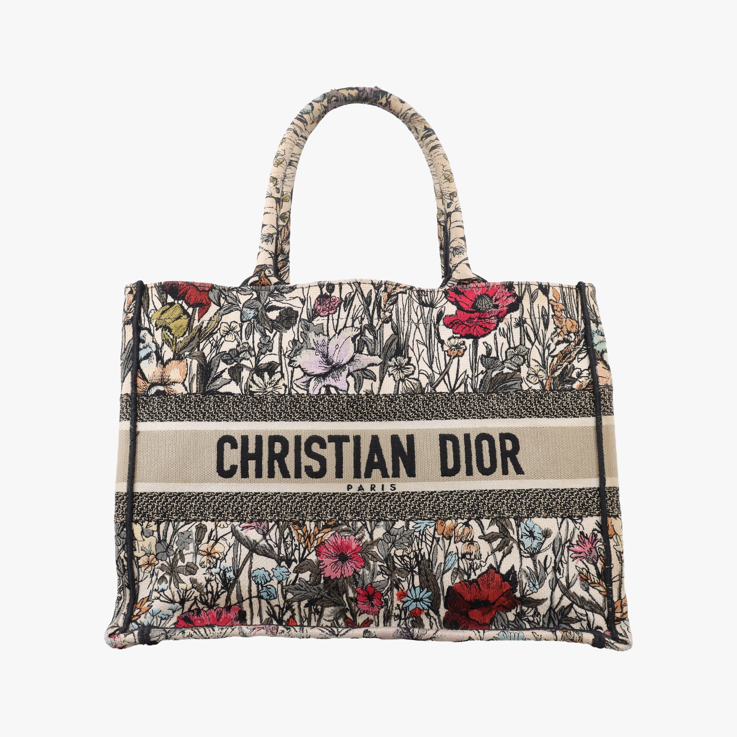 Secondhand Christian Dior Book Tote Multicolour Jacquard  handbag | stylenewstar