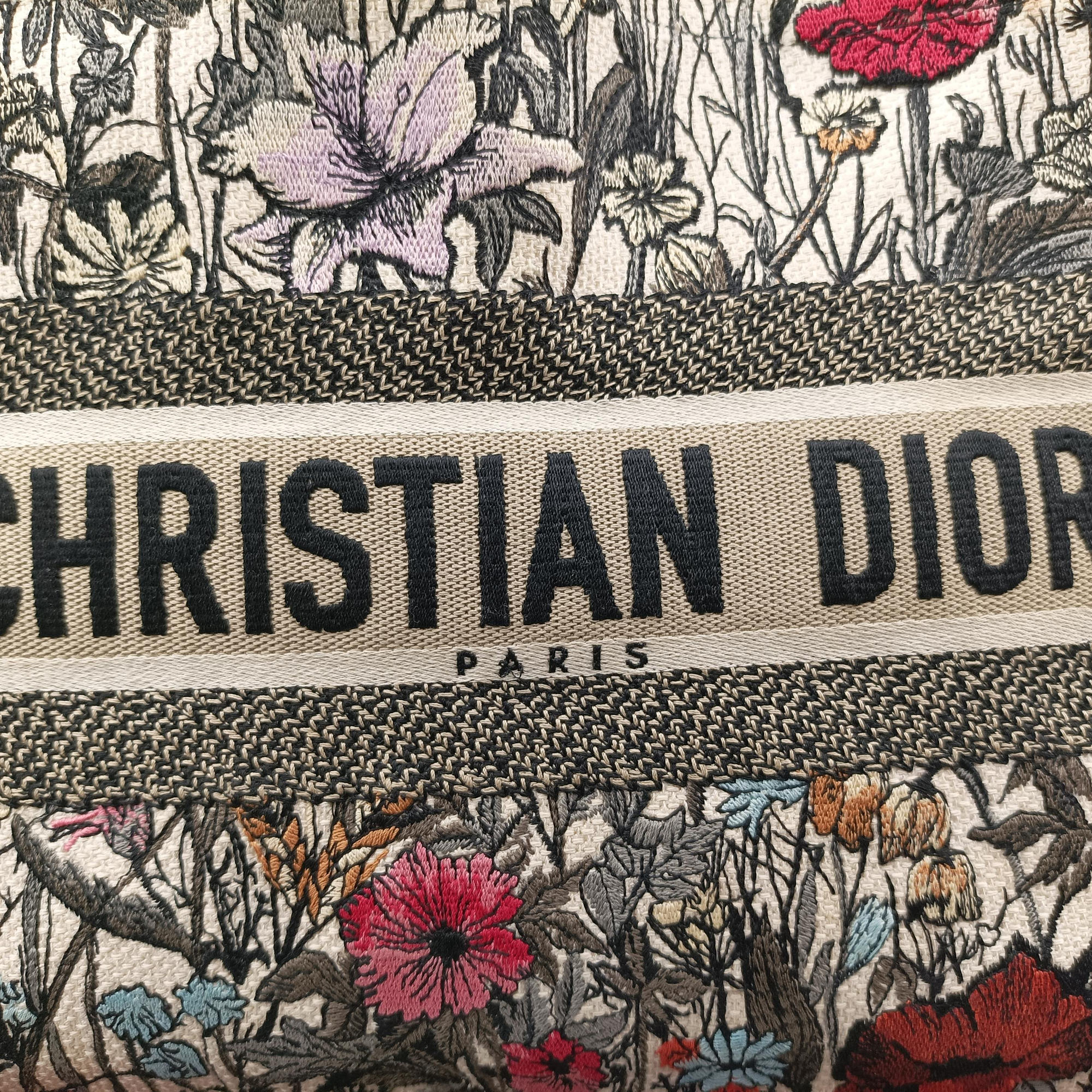 Secondhand Christian Dior Book Tote Multicolour Jacquard  handbag | stylenewstar