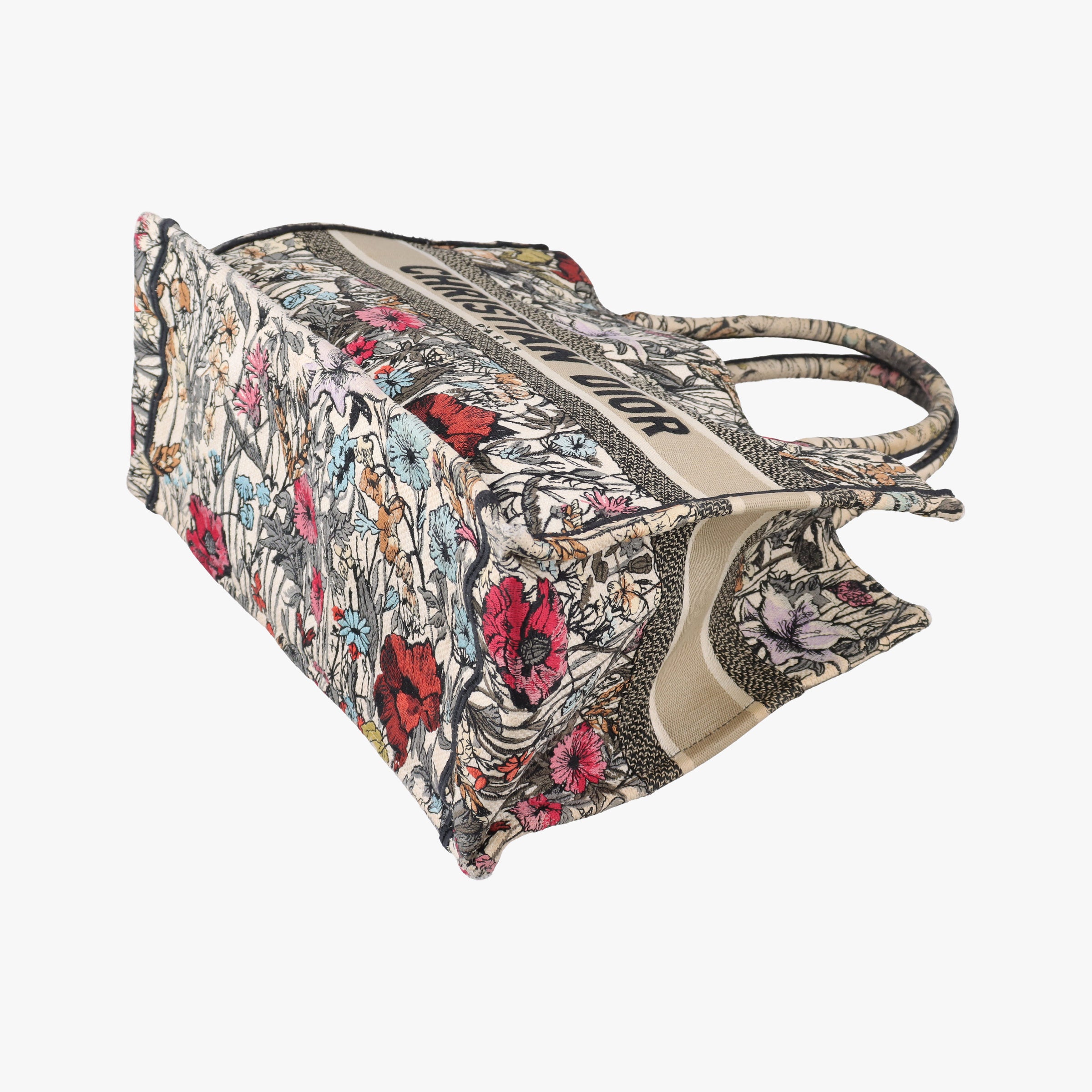 Secondhand Christian Dior Book Tote Multicolour Jacquard  handbag | stylenewstar