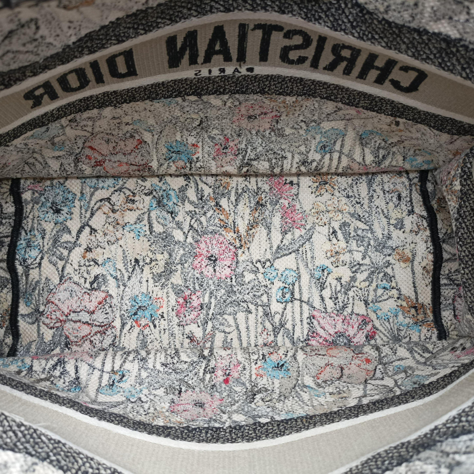 Secondhand Christian Dior Book Tote Multicolour Jacquard  handbag | stylenewstar