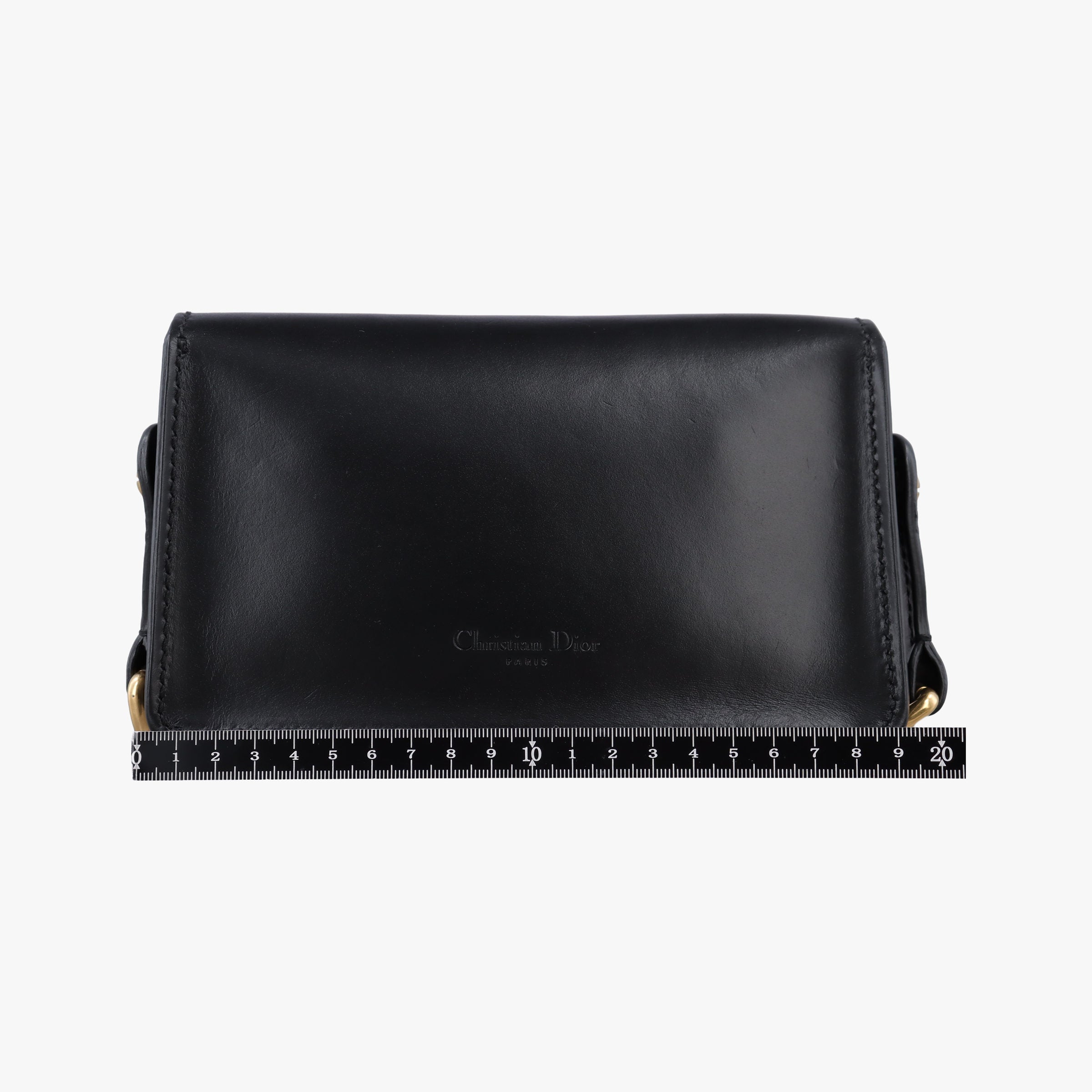 Pre-owned Christian Dior Mini D-Bee Black Leather  shoulderbag | stylenewstar