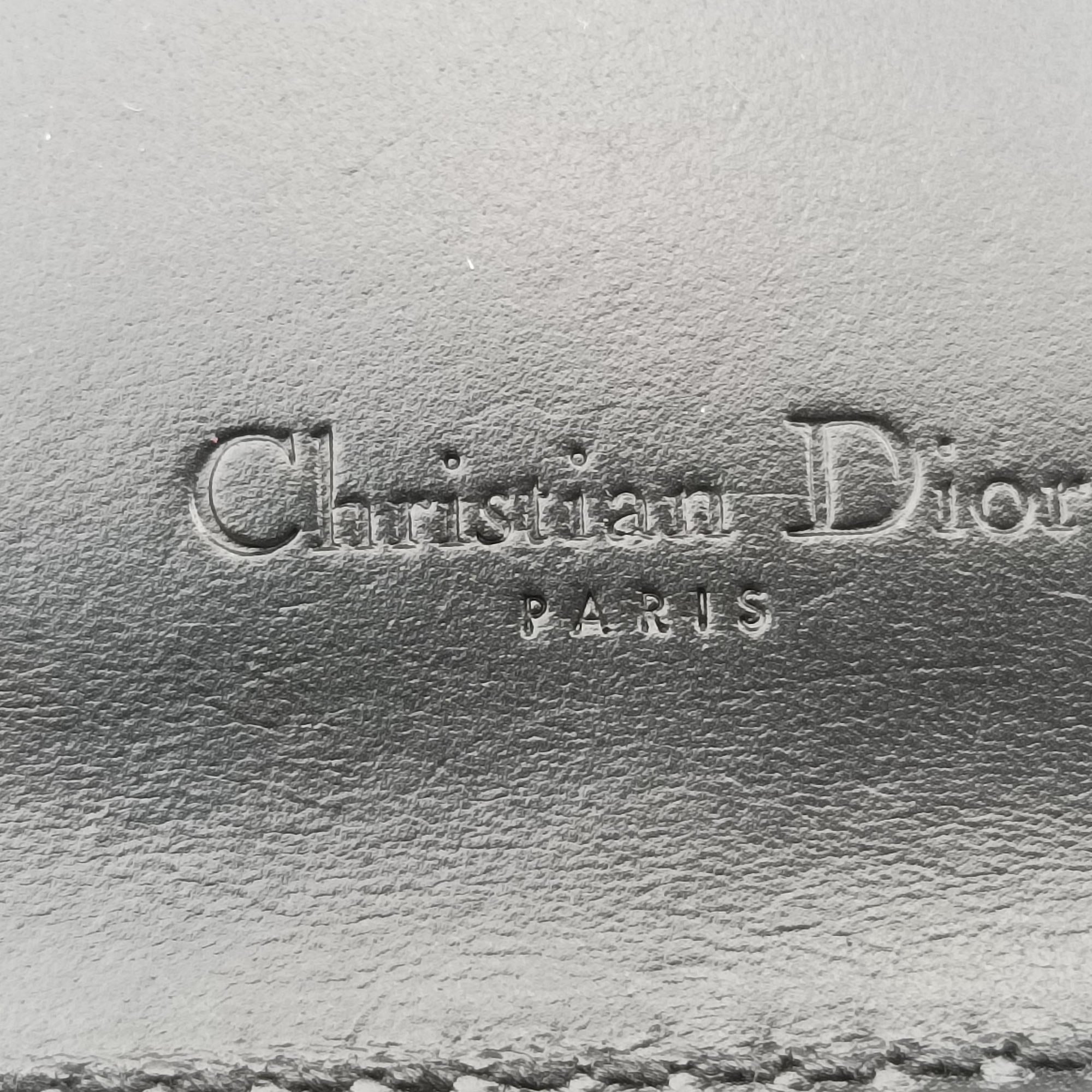 Pre-owned Christian Dior Mini D-Bee Black Leather  shoulderbag | stylenewstar