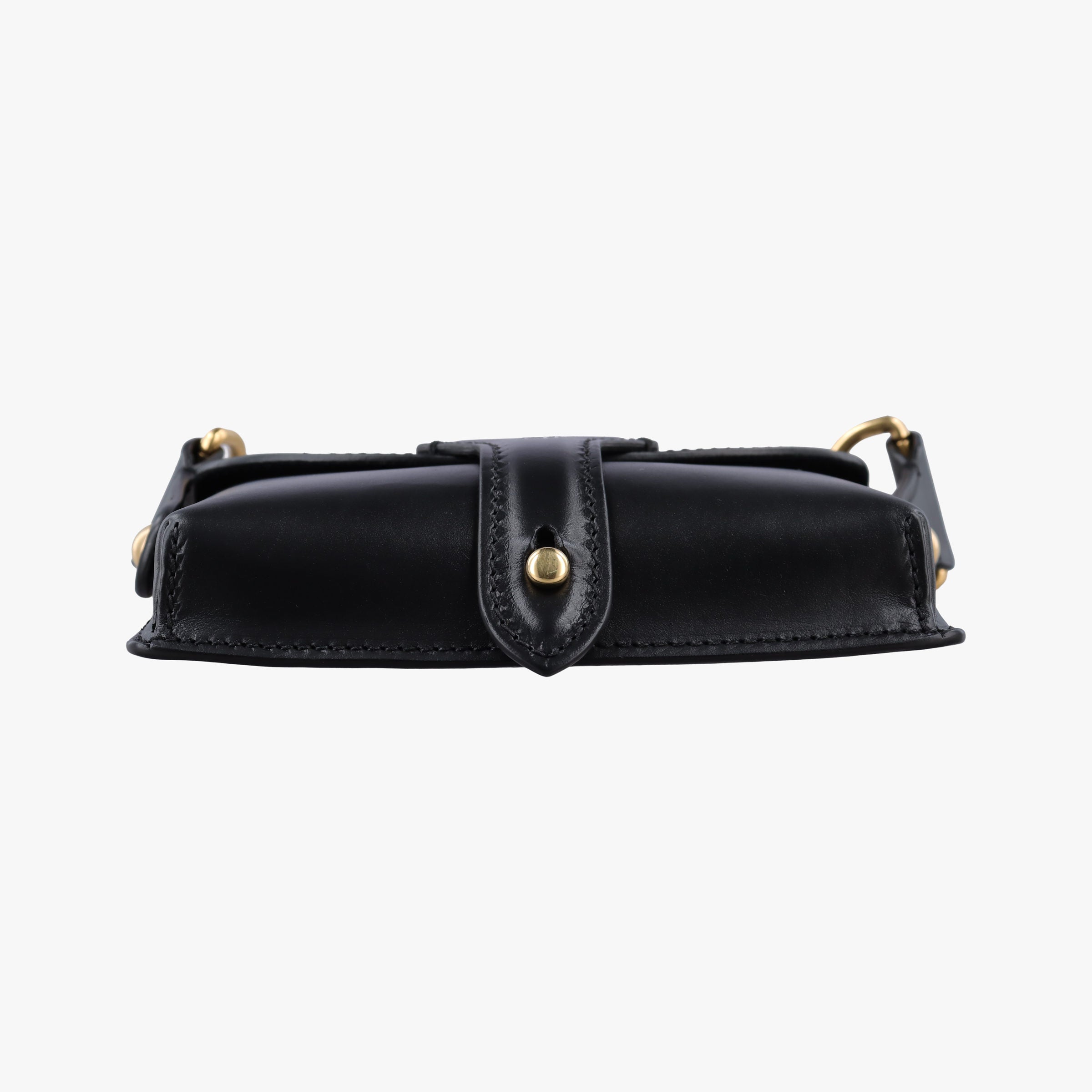 Pre-owned Christian Dior Mini D-Bee Black Leather  shoulderbag | stylenewstar