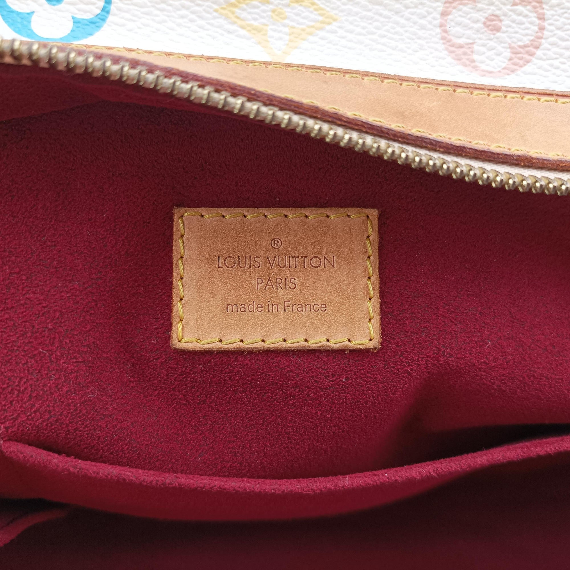 Vintage Louis Vuitton CLAUDIA white Monogram Multicolor M40193 shoulderbag | stylenewstar