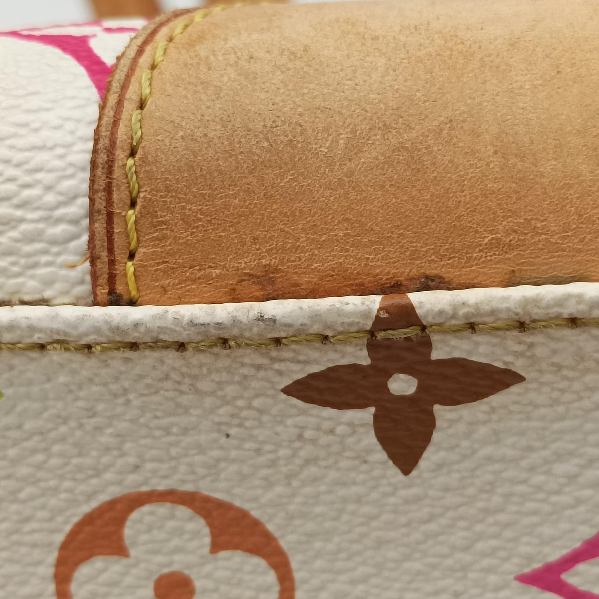 Vintage Louis Vuitton CLAUDIA white Monogram Multicolor M40193 shoulderbag | stylenewstar