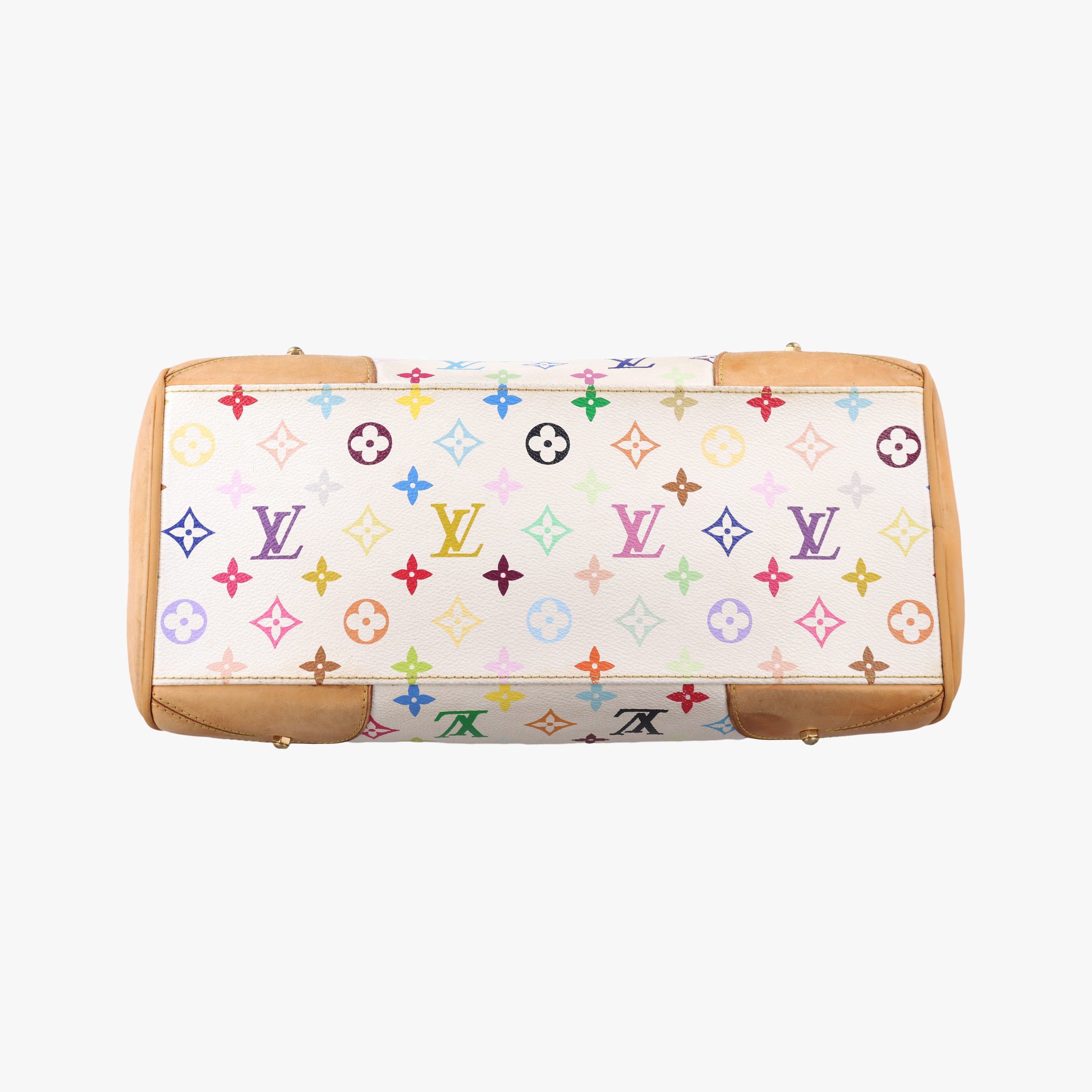 Vintage Louis Vuitton CLAUDIA white Monogram Multicolor M40193 shoulderbag | stylenewstar
