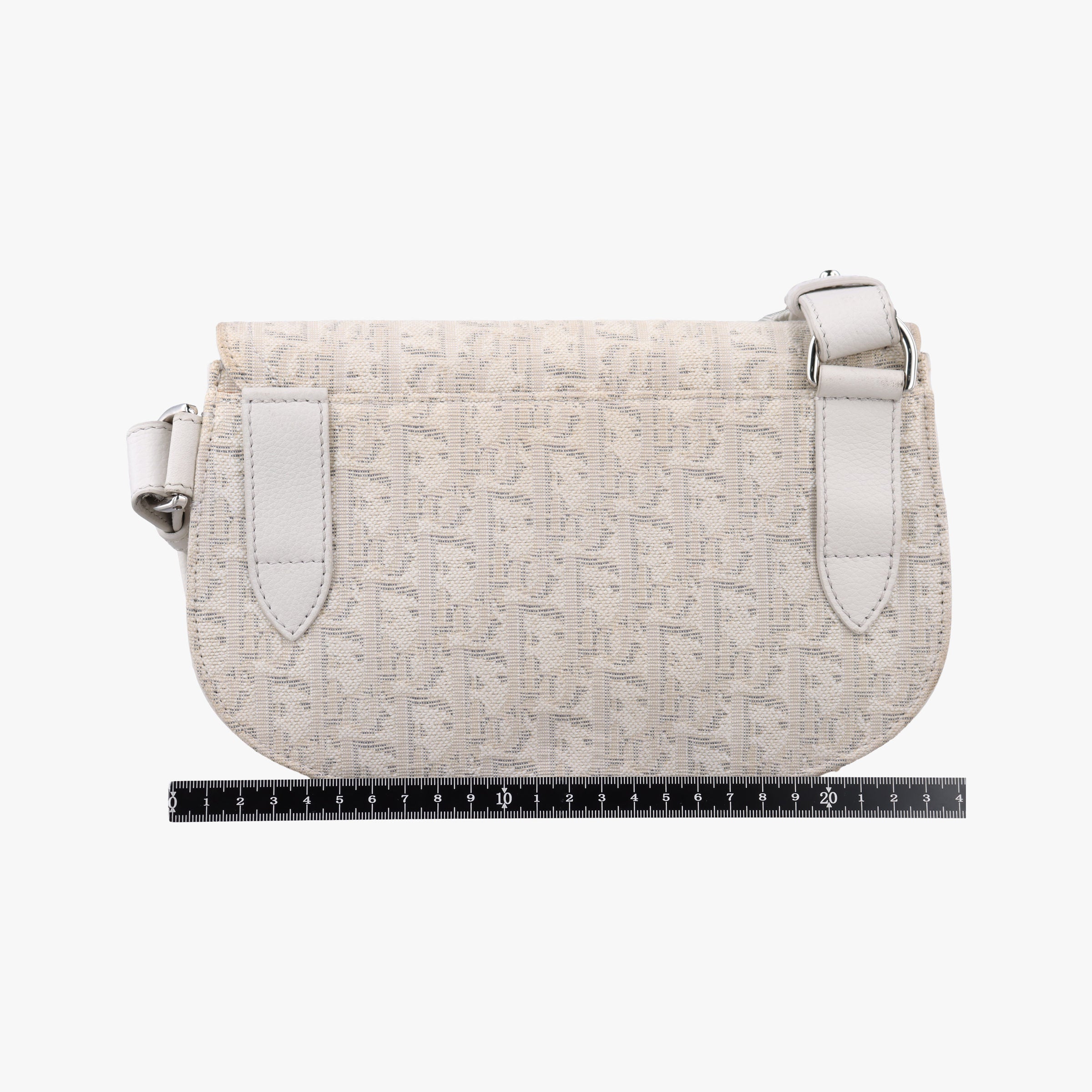 Vintage Christian Dior Saddle White Jacquard × Leather  bum bag/waist bag | stylenewstar