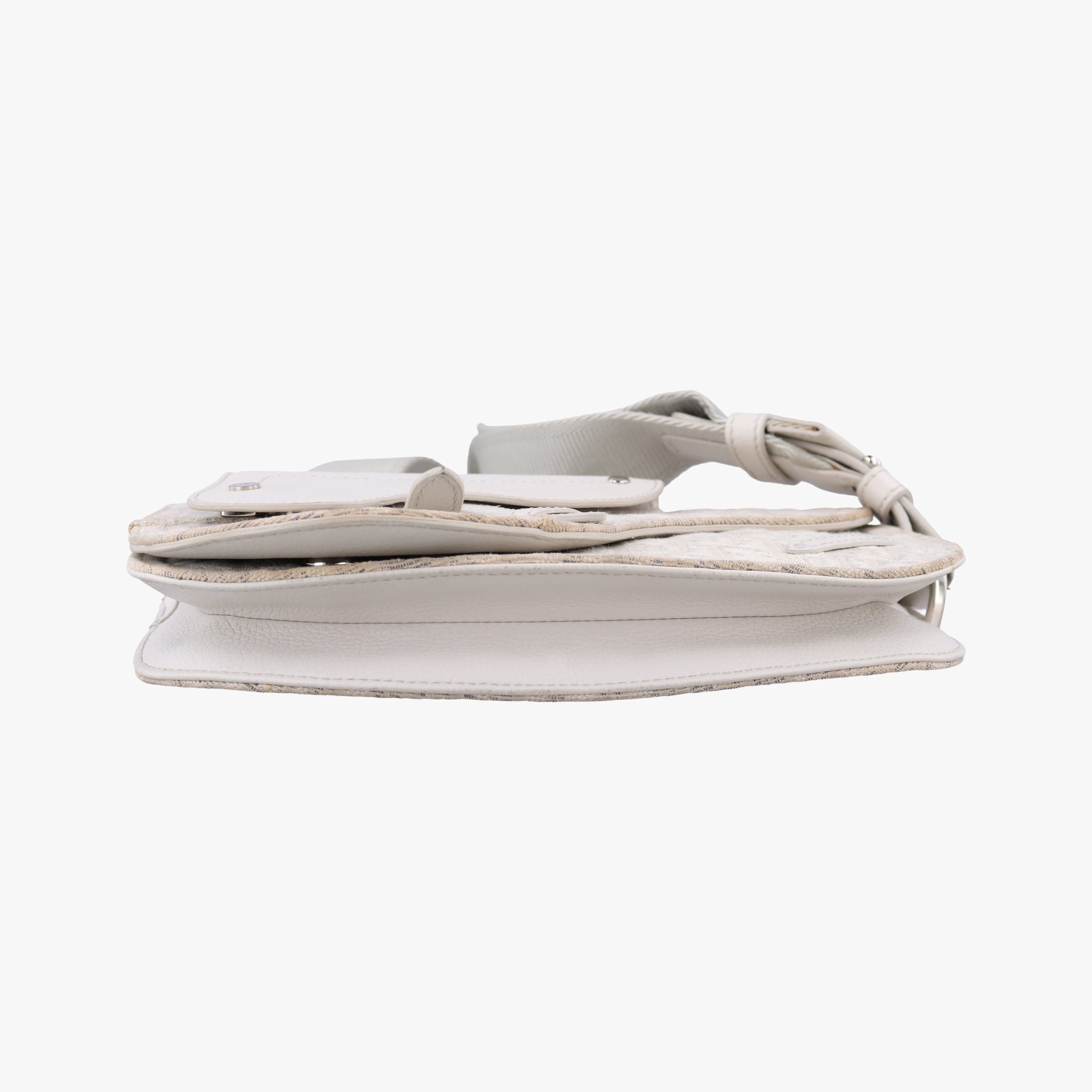 Vintage Christian Dior Saddle White Jacquard × Leather  bum bag/waist bag | stylenewstar