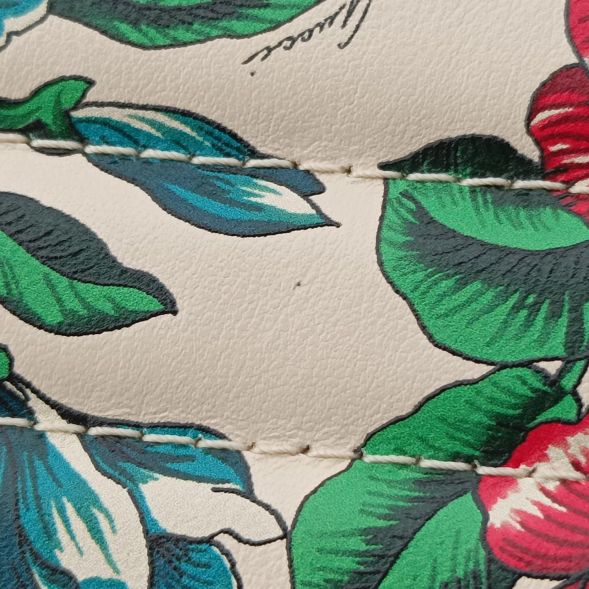 Pre-owned Gucci GG Marmont Flower Print Heart Multicolour Leather 740355 shoulderbag | stylenewstar