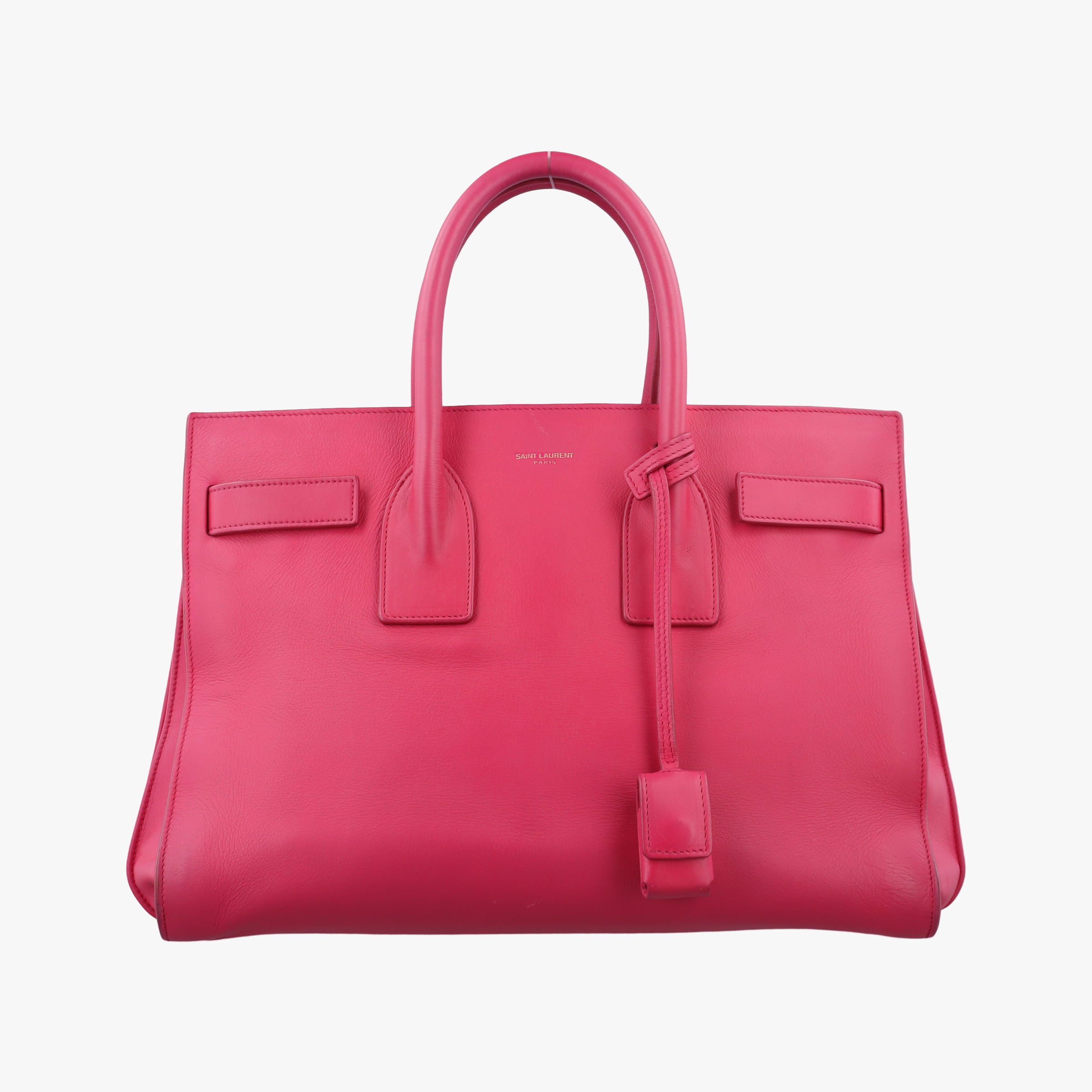 Pre-owned Yves Saint Laurent SAC DE JOUR Rose Leather 324823 handbag | stylenewstar