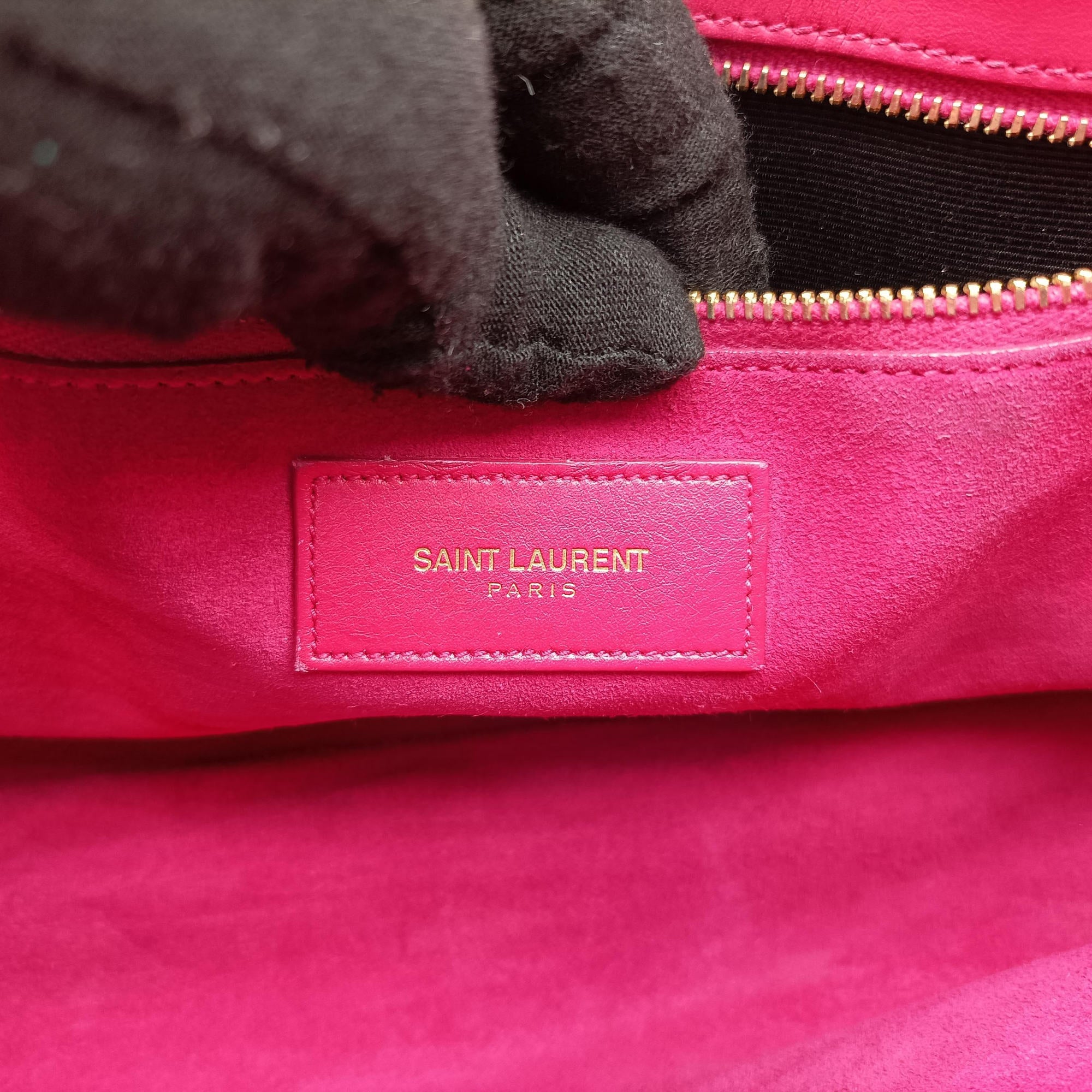 Pre-owned Yves Saint Laurent SAC DE JOUR Rose Leather 324823 handbag | stylenewstar