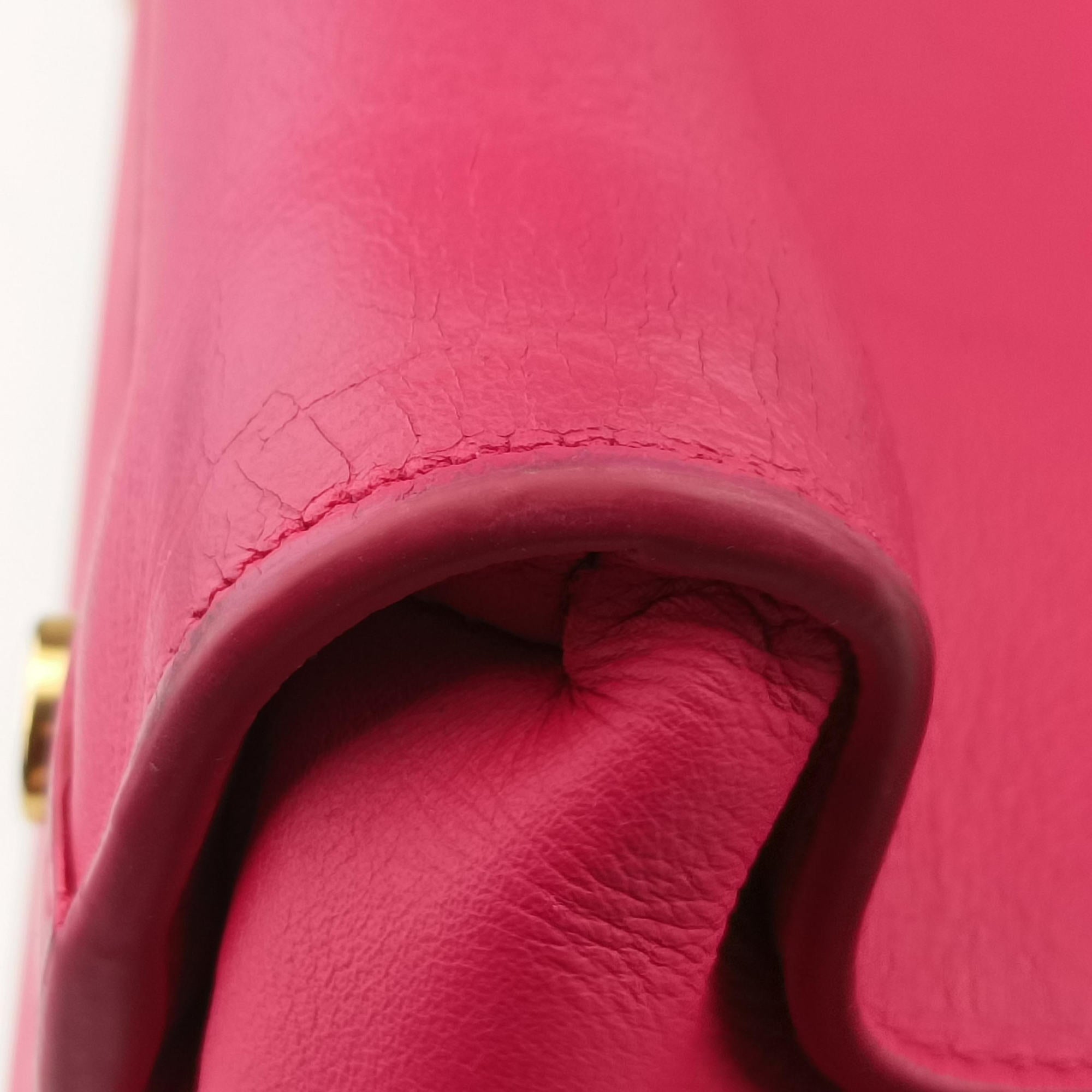 Pre-owned Yves Saint Laurent SAC DE JOUR Rose Leather 324823 handbag | stylenewstar