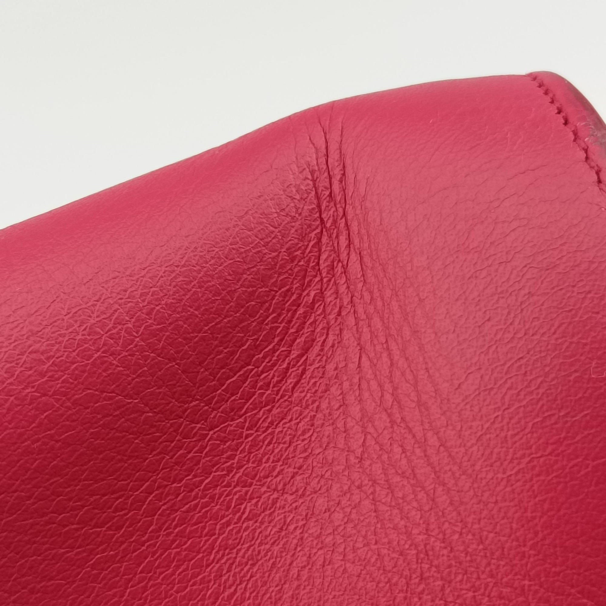 Pre-owned Yves Saint Laurent SAC DE JOUR Rose Leather 324823 handbag | stylenewstar