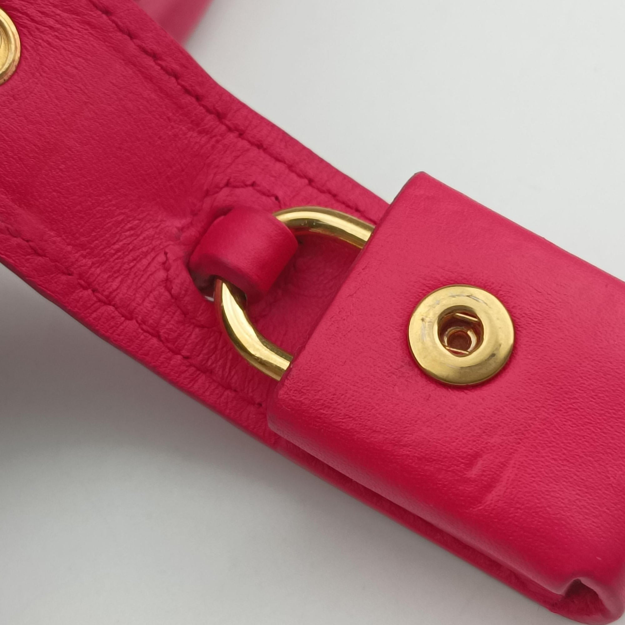 Pre-owned Yves Saint Laurent SAC DE JOUR Rose Leather 324823 handbag | stylenewstar