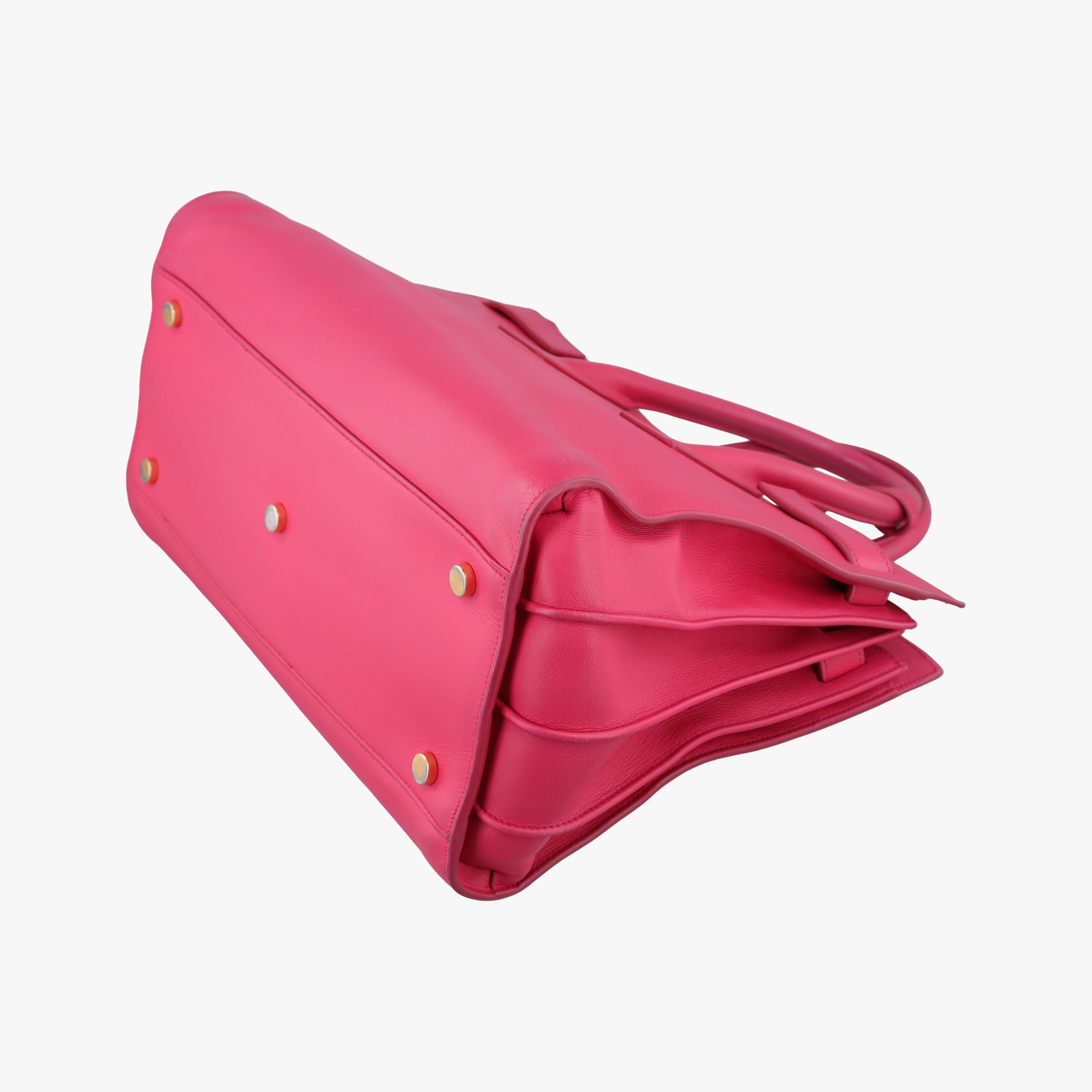 Pre-owned Yves Saint Laurent SAC DE JOUR Rose Leather 324823 handbag | stylenewstar