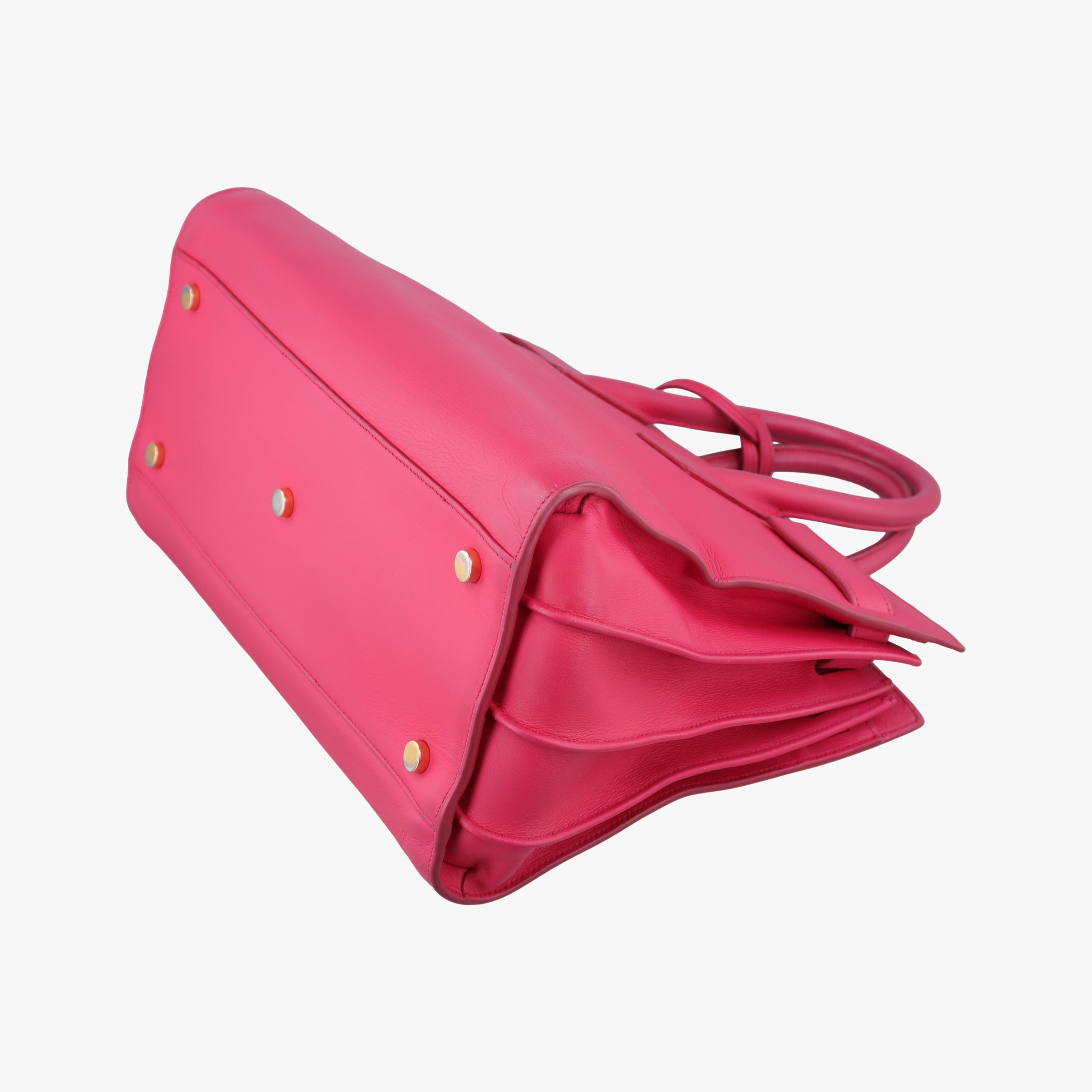 Pre-owned Yves Saint Laurent SAC DE JOUR Rose Leather 324823 handbag | stylenewstar
