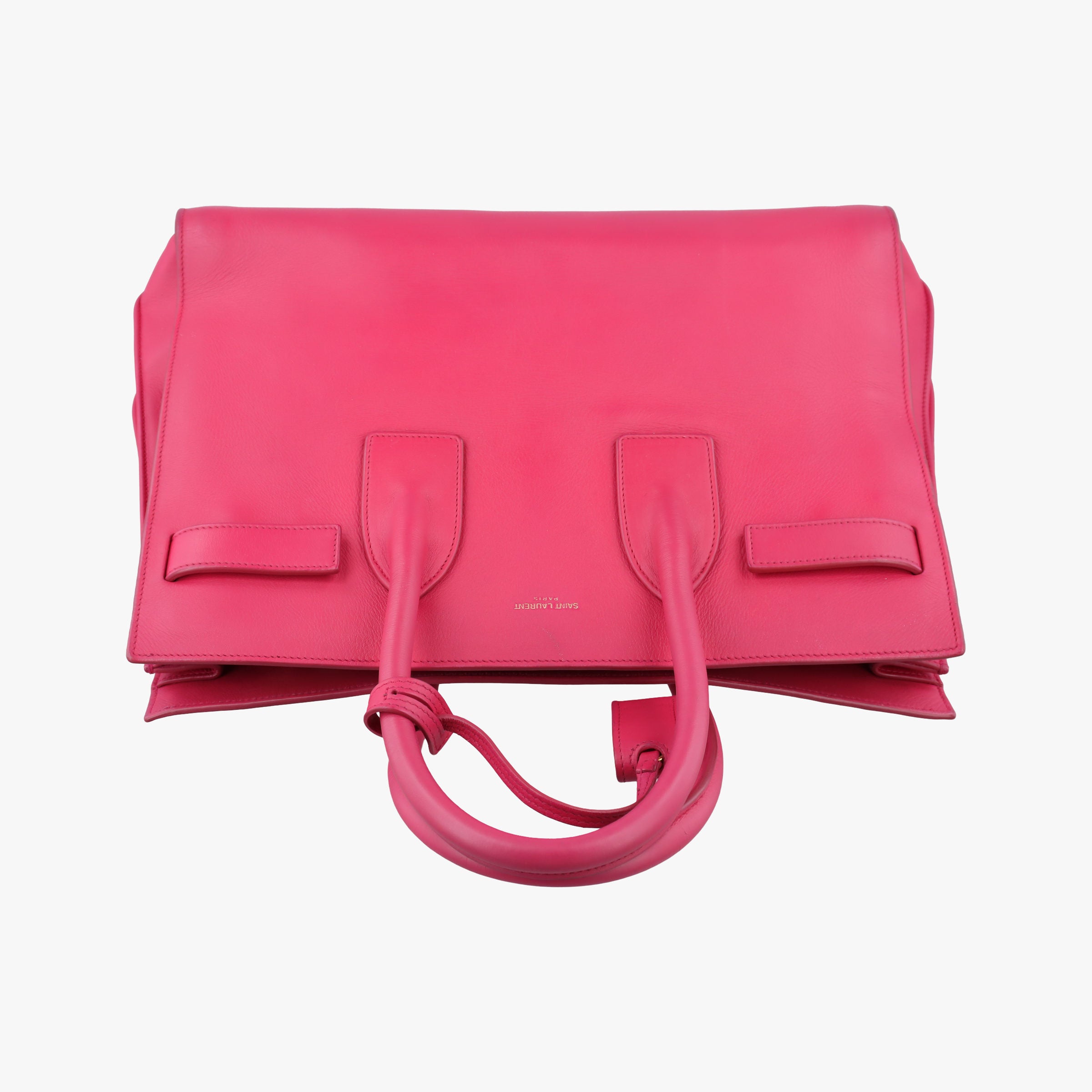 Pre-owned Yves Saint Laurent SAC DE JOUR Rose Leather 324823 handbag | stylenewstar